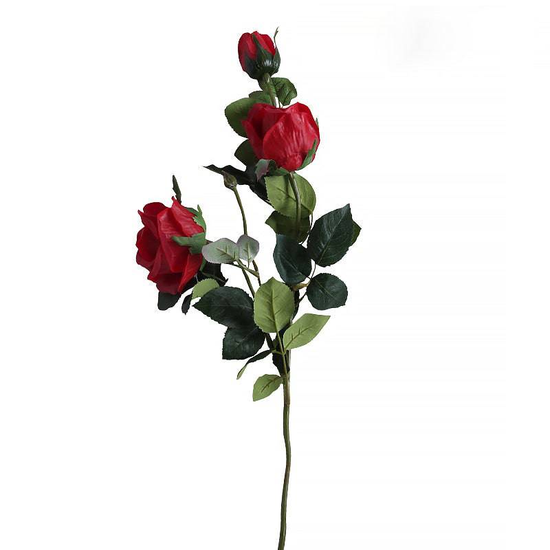 Real Touch  Rose-Red Fl-Jh157 -  Plants - ebarza Furniture UAE | Shop Modern Furniture in Abu Dhabi & Dubai - مفروشات ايبازرا في الامارات | تسوق اثاث عصري وديكورات مميزة في دبي وابوظبي