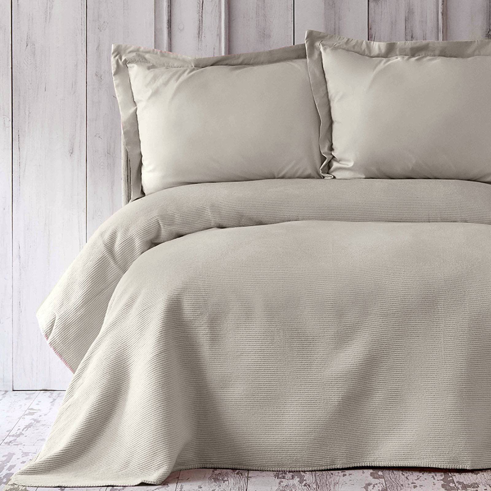Remas Bej Tek Ks Softline Battaniye  200.15.01.0278 -  Blankets - ebarza Furniture UAE | Shop Modern Furniture in Abu Dhabi & Dubai - مفروشات ايبازرا في الامارات | تسوق اثاث عصري وديكورات مميزة في دبي وابوظبي