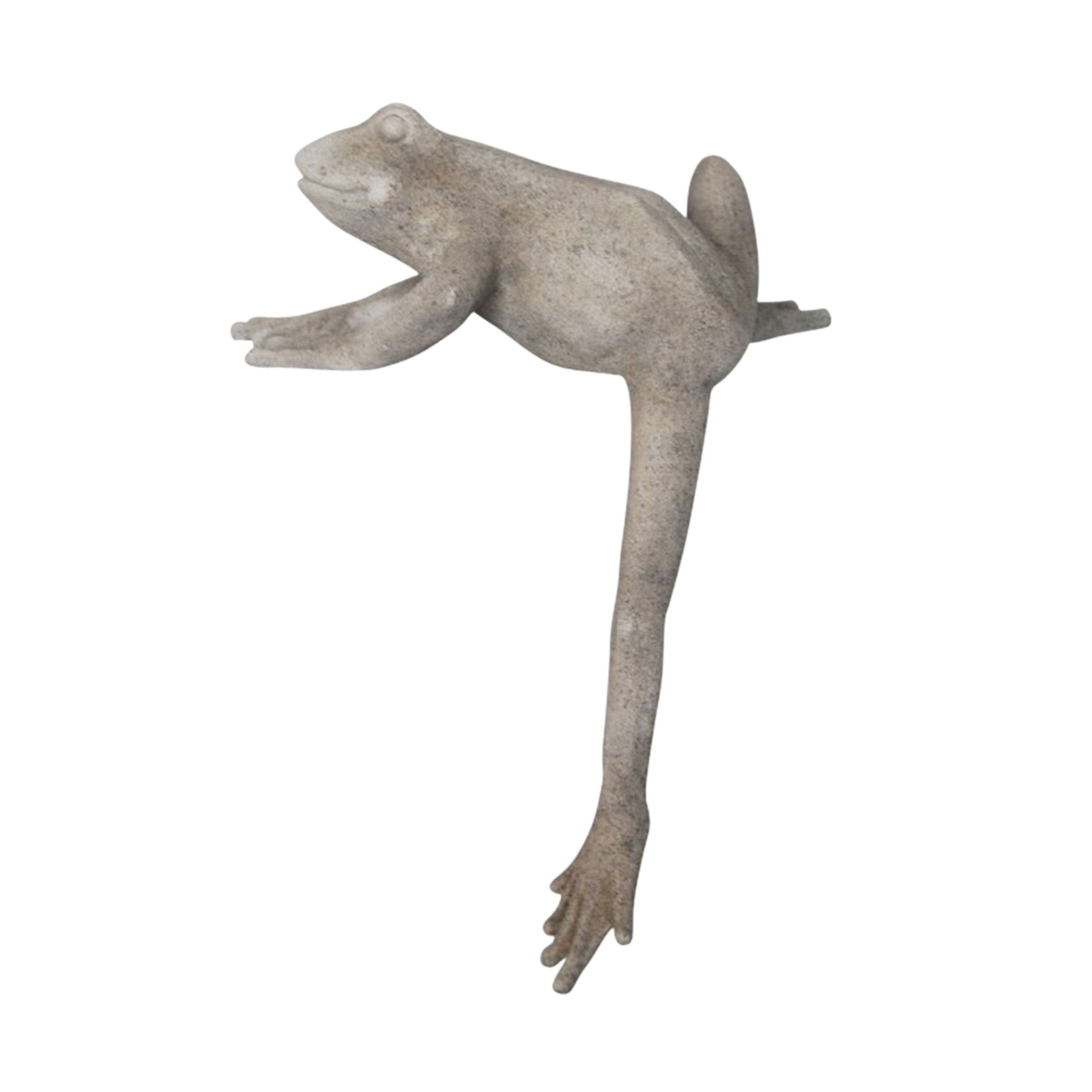 Resin Frog With Leg Down 12180-01 -  Home Decor Figurines - ebarza Furniture UAE | Shop Modern Furniture in Abu Dhabi & Dubai - مفروشات ايبازرا في الامارات | تسوق اثاث عصري وديكورات مميزة في دبي وابوظبي
