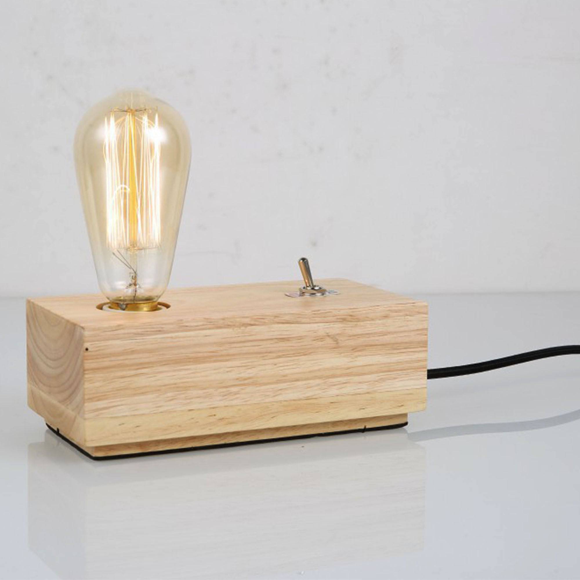 Retro Solid Wood Table  Lamp  Cy-Ltd-023 -  Desk\table Lamps - ebarza Furniture UAE | Shop Modern Furniture in Abu Dhabi & Dubai - مفروشات ايبازرا في الامارات | تسوق اثاث عصري وديكورات مميزة في دبي وابوظبي