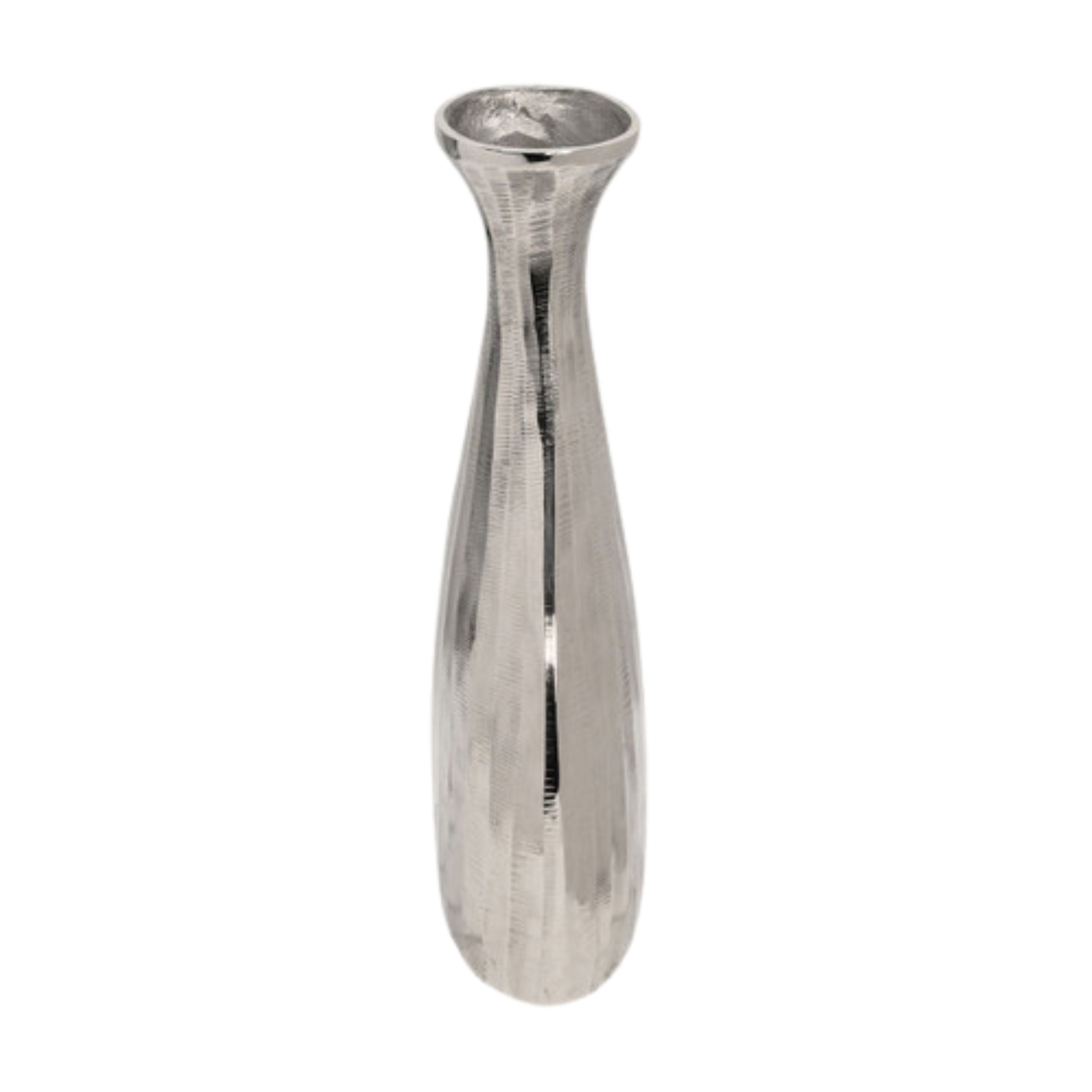 Ridged Metal Vase 15607-01 -  Vases - ebarza Furniture UAE | Shop Modern Furniture in Abu Dhabi & Dubai - مفروشات ايبازرا في الامارات | تسوق اثاث عصري وديكورات مميزة في دبي وابوظبي