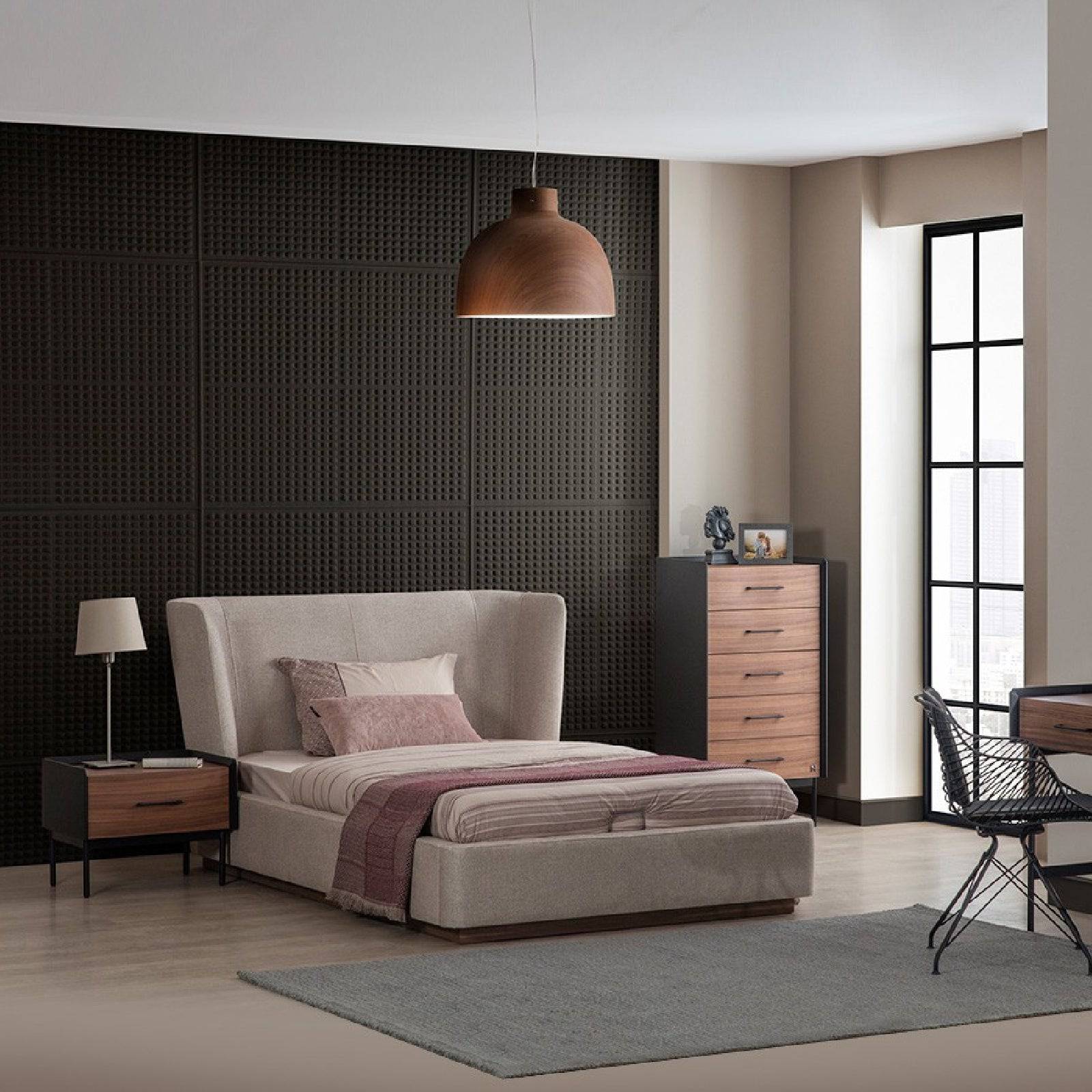 Rita Single Bedstead Rita110-Bedonly -  Bedsteads - ebarza Furniture UAE | Shop Modern Furniture in Abu Dhabi & Dubai - مفروشات ايبازرا في الامارات | تسوق اثاث عصري وديكورات مميزة في دبي وابوظبي