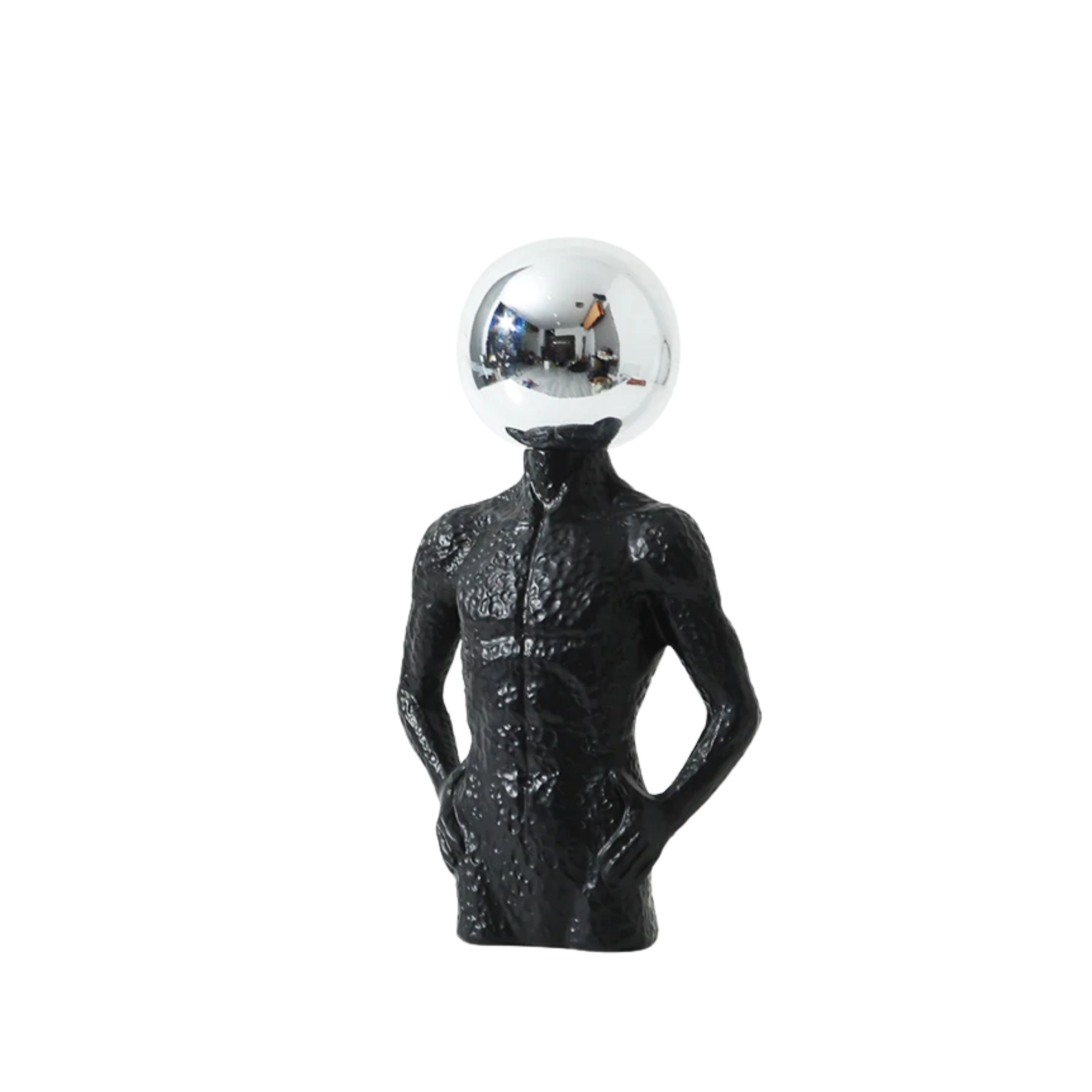 Round Man Silver B Fc-Sz2194B -  Home Decor Figurines - ebarza Furniture UAE | Shop Modern Furniture in Abu Dhabi & Dubai - مفروشات ايبازرا في الامارات | تسوق اثاث عصري وديكورات مميزة في دبي وابوظبي