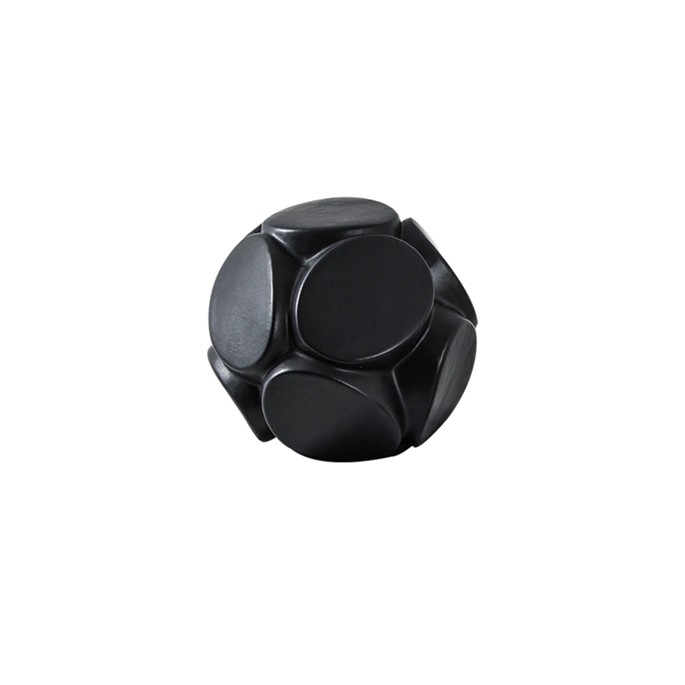Round Piece Ball-Black A Fa-D21001A -  Home Decor Figurines - ebarza Furniture UAE | Shop Modern Furniture in Abu Dhabi & Dubai - مفروشات ايبازرا في الامارات | تسوق اثاث عصري وديكورات مميزة في دبي وابوظبي