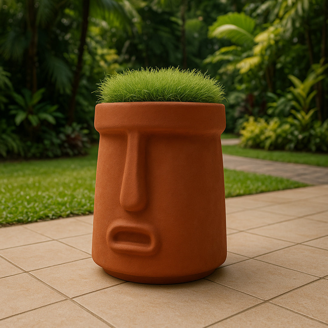 Display Item - Indoor/Outdoor Clay Planter Box XK-6048C-Clay Nakheel -  DISPLAY ITEM - ebarza Furniture UAE | Shop Modern Furniture in Abu Dhabi & Dubai - مفروشات ايبازرا في الامارات | تسوق اثاث عصري وديكورات مميزة في دبي وابوظبي