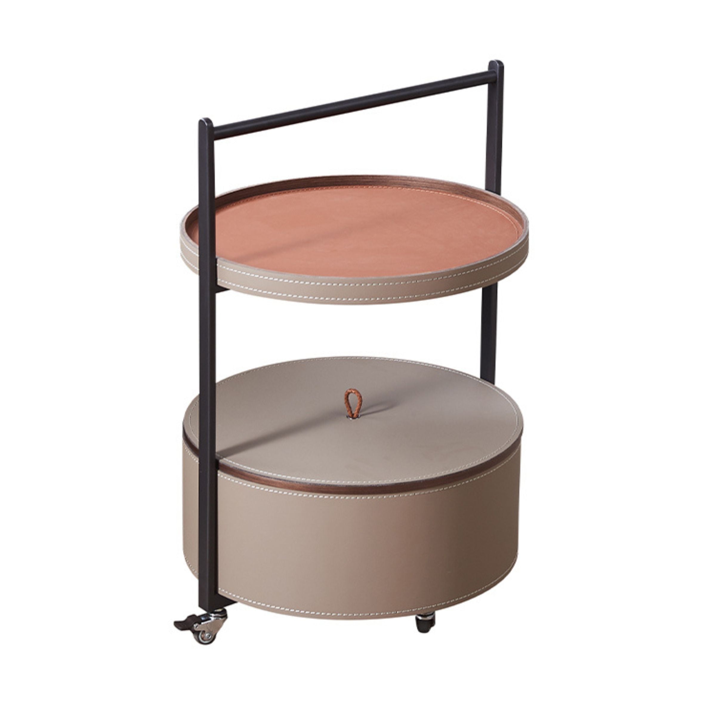 Saddle Leather Coffee Table MLL-D65 -  Coffee tables - ebarza Furniture UAE | Shop Modern Furniture in Abu Dhabi & Dubai - مفروشات ايبازرا في الامارات | تسوق اثاث عصري وديكورات مميزة في دبي وابوظبي