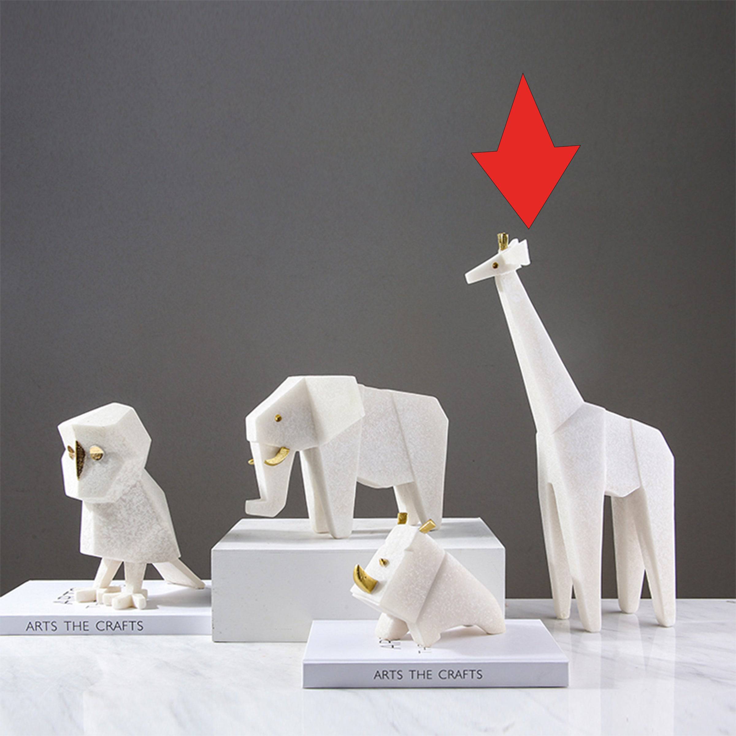 Sandstone Giraffe Fc-Sz2117 -  Home Decor Figurines - ebarza Furniture UAE | Shop Modern Furniture in Abu Dhabi & Dubai - مفروشات ايبازرا في الامارات | تسوق اثاث عصري وديكورات مميزة في دبي وابوظبي