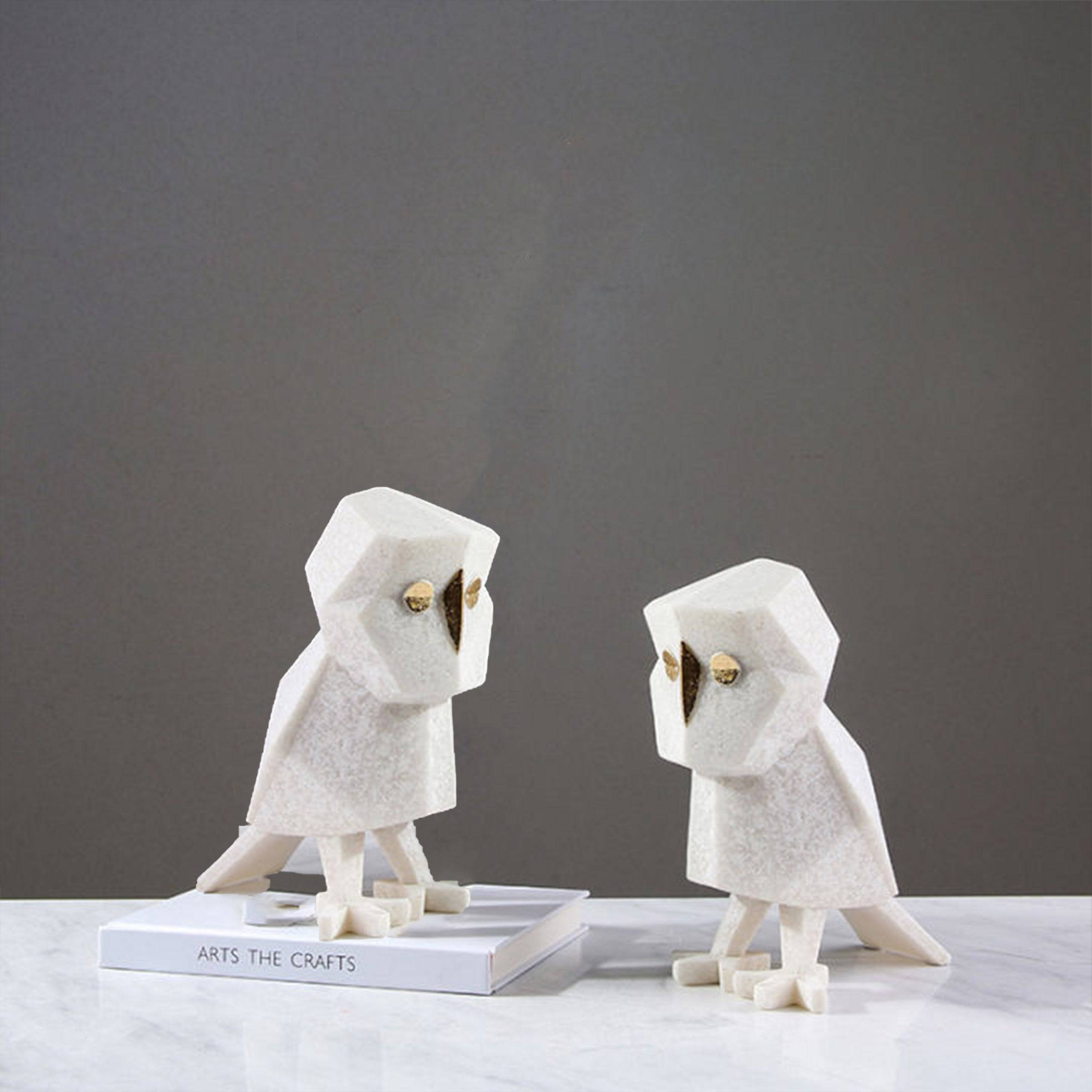 Sandstone Owl Fc-Sz2116 -  Home Decor Figurines - ebarza Furniture UAE | Shop Modern Furniture in Abu Dhabi & Dubai - مفروشات ايبازرا في الامارات | تسوق اثاث عصري وديكورات مميزة في دبي وابوظبي