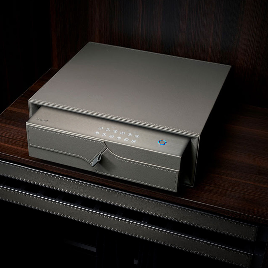 Small With Leather Password Fingerprint Safe Box CH9-ST054-475*430*16 0mm -  Safe Box - ebarza Furniture UAE | Shop Modern Furniture in Abu Dhabi & Dubai - مفروشات ايبازرا في الامارات | تسوق اثاث عصري وديكورات مميزة في دبي وابوظبي