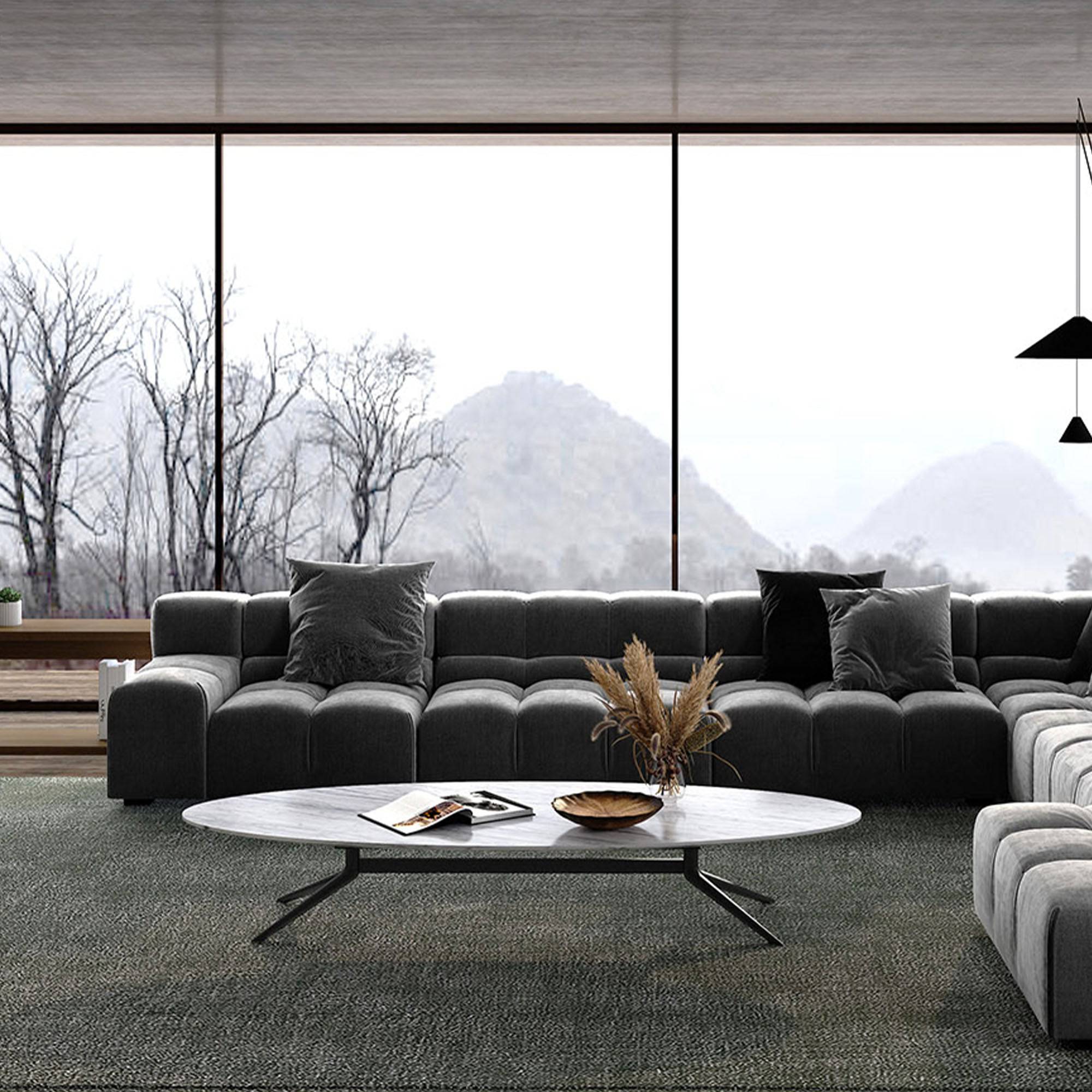 Savona Marble Center Table Ct01 -  Coffee Tables - ebarza Furniture UAE | Shop Modern Furniture in Abu Dhabi & Dubai - مفروشات ايبازرا في الامارات | تسوق اثاث عصري وديكورات مميزة في دبي وابوظبي