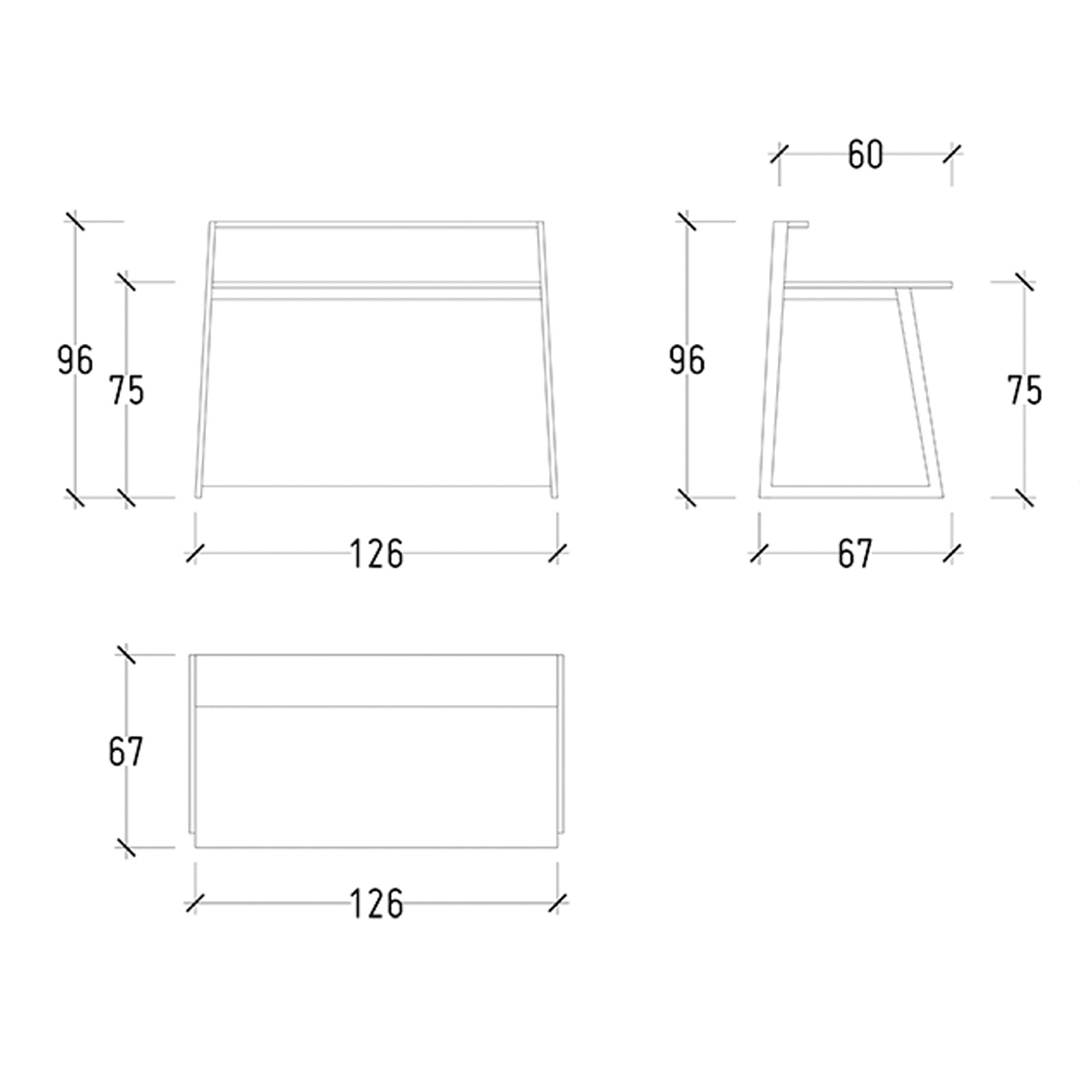 Scribe Desk Scribe-001 -  Office Desks - ebarza Furniture UAE | Shop Modern Furniture in Abu Dhabi & Dubai - مفروشات ايبازرا في الامارات | تسوق اثاث عصري وديكورات مميزة في دبي وابوظبي
