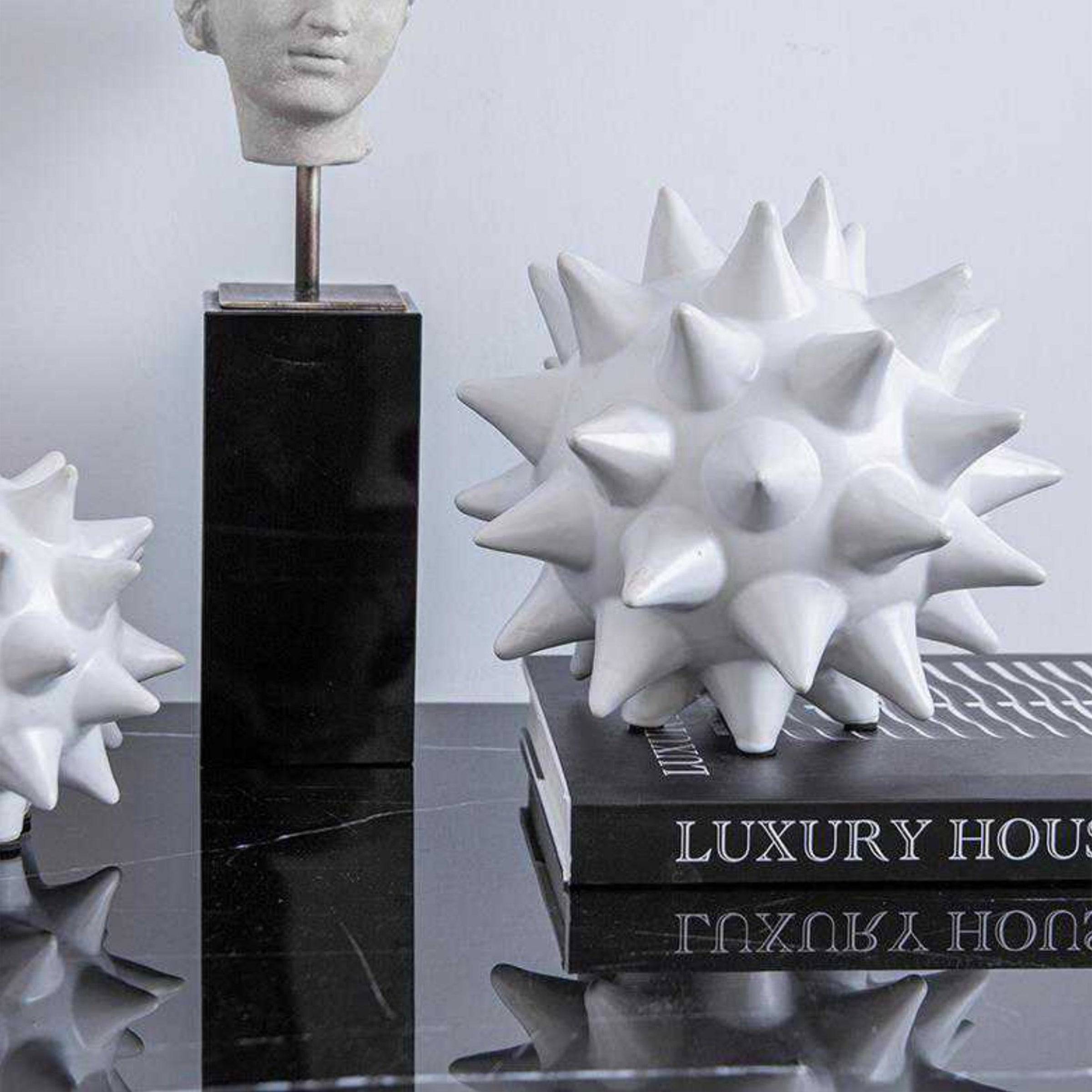 Sea Urchin Ball Ceramic Decorative Fa-D1925G -  Home Decor Figurines - ebarza Furniture UAE | Shop Modern Furniture in Abu Dhabi & Dubai - مفروشات ايبازرا في الامارات | تسوق اثاث عصري وديكورات مميزة في دبي وابوظبي