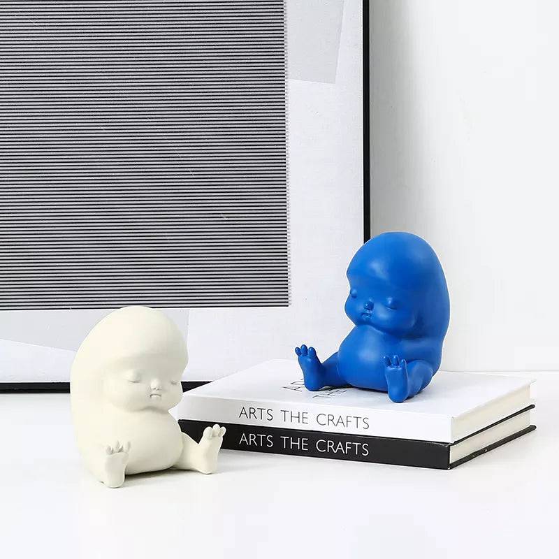 Seated Elf White- B Fc-Sz22010B -  Home Decor Figurines - ebarza Furniture UAE | Shop Modern Furniture in Abu Dhabi & Dubai - مفروشات ايبازرا في الامارات | تسوق اثاث عصري وديكورات مميزة في دبي وابوظبي