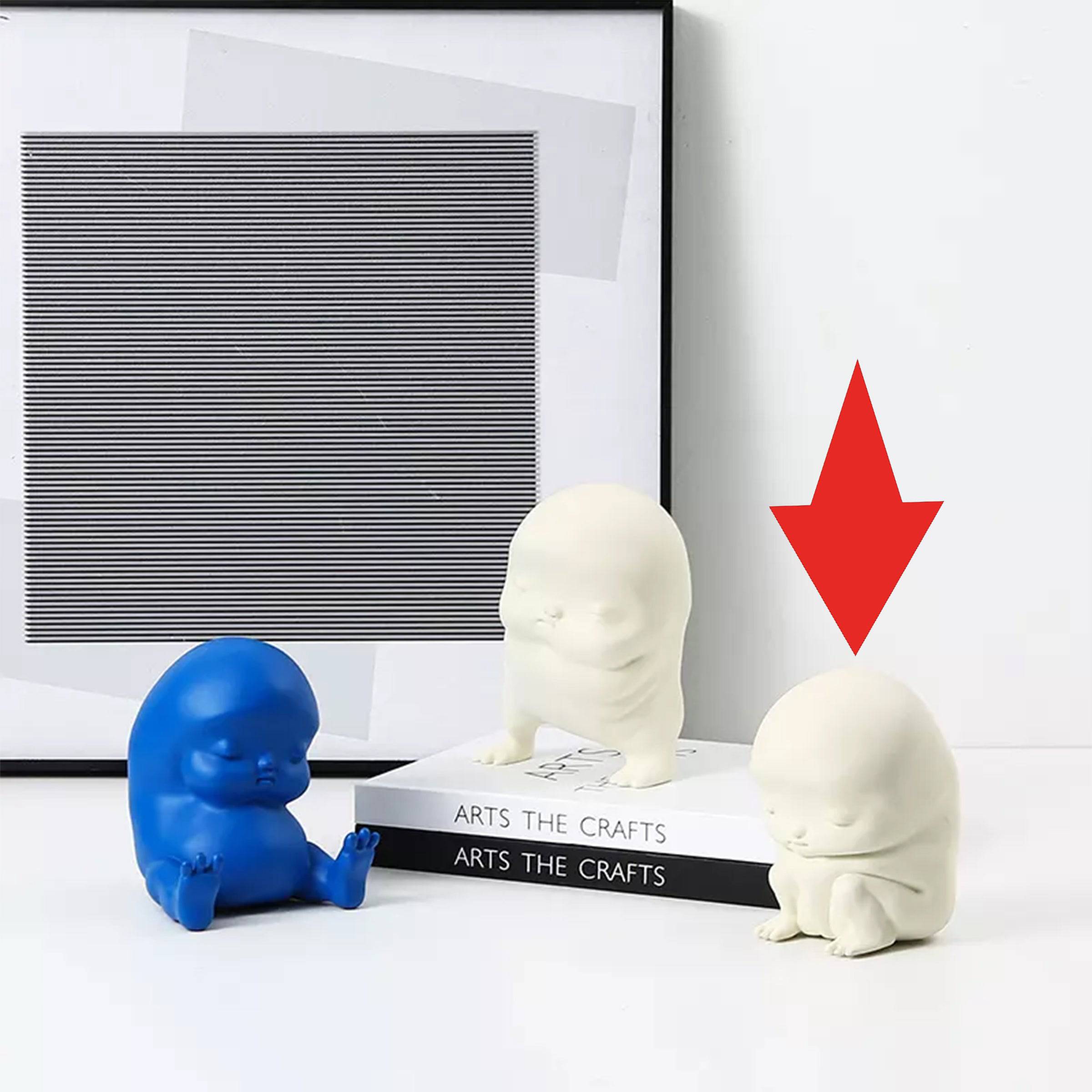 Seated Elf White- B Fc-Sz22010B -  Home Decor Figurines - ebarza Furniture UAE | Shop Modern Furniture in Abu Dhabi & Dubai - مفروشات ايبازرا في الامارات | تسوق اثاث عصري وديكورات مميزة في دبي وابوظبي