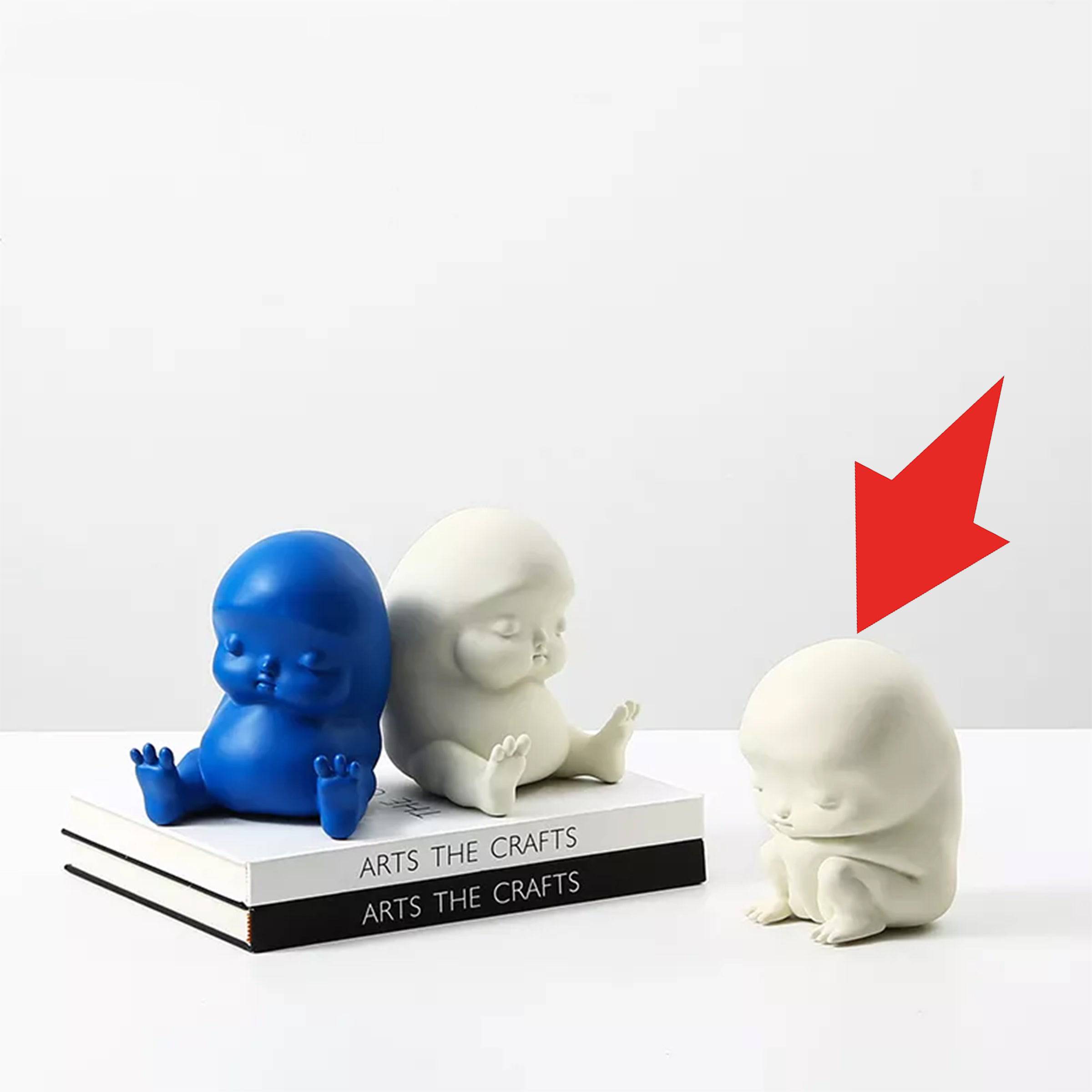 Seated Elf White- B Fc-Sz22010B -  Home Decor Figurines - ebarza Furniture UAE | Shop Modern Furniture in Abu Dhabi & Dubai - مفروشات ايبازرا في الامارات | تسوق اثاث عصري وديكورات مميزة في دبي وابوظبي