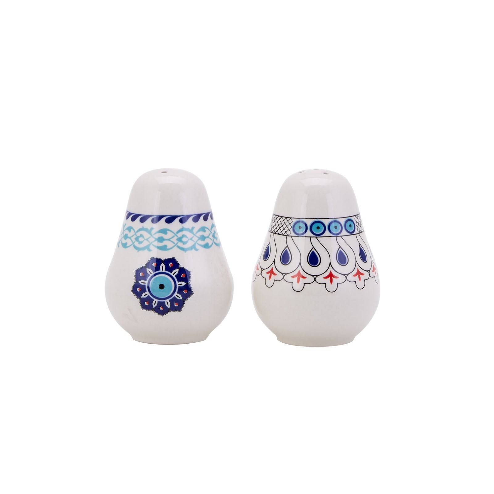 Set of 2  Karaca Salt + Paper Mai Seljuk Series Set 153.03.07.9026  +   153.03.07.9027 -  Spice Sets - ebarza Furniture UAE | Shop Modern Furniture in Abu Dhabi & Dubai - مفروشات ايبازرا في الامارات | تسوق اثاث عصري وديكورات مميزة في دبي وابوظبي