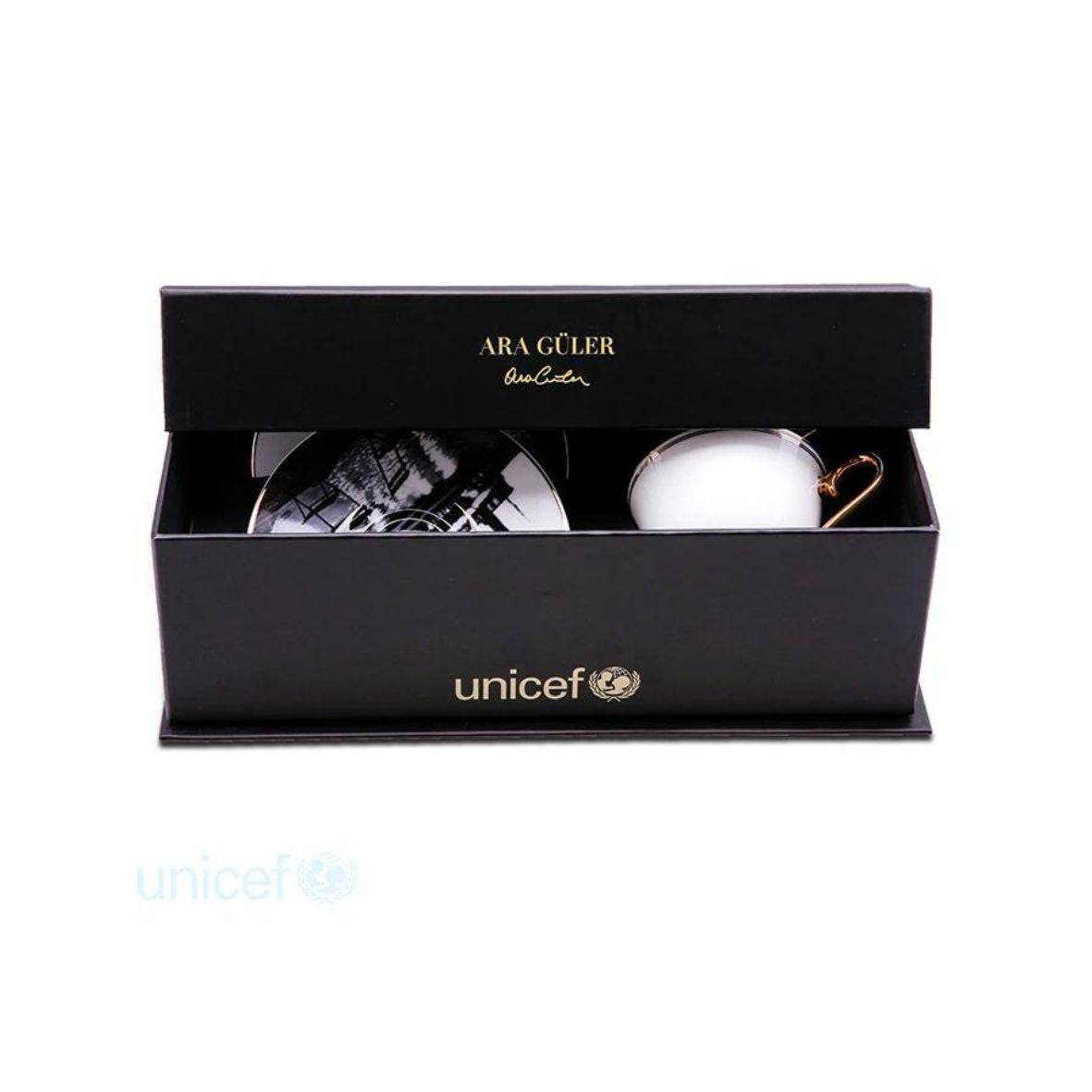 Set Of 2 Karaca Unicef Ara Guler Coffee Cups  153.03.06.4453 -  Coffee Sets - ebarza Furniture UAE | Shop Modern Furniture in Abu Dhabi & Dubai - مفروشات ايبازرا في الامارات | تسوق اثاث عصري وديكورات مميزة في دبي وابوظبي