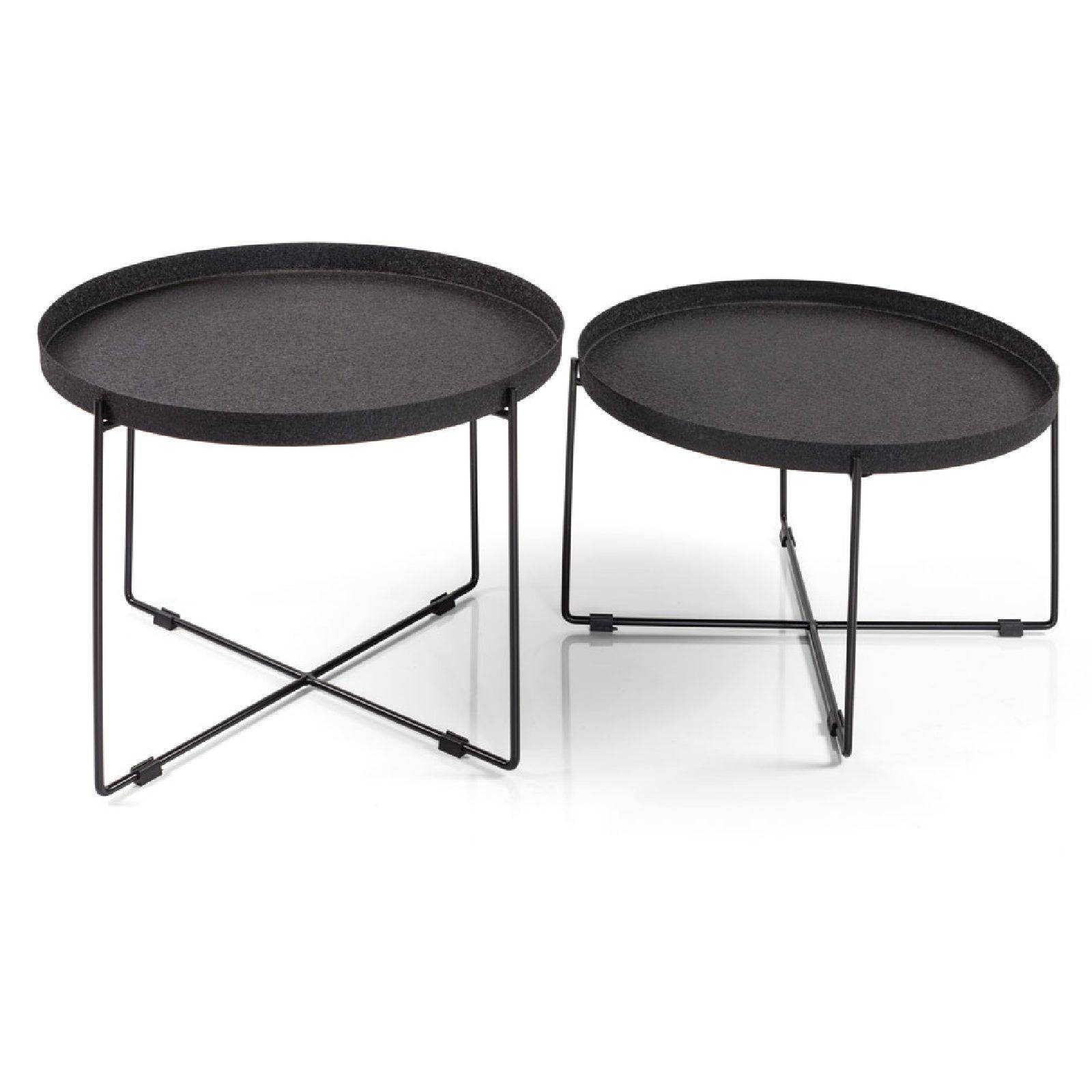 Display Piece - Set Of 2 Mercury Black Coffee Table Mbct-Hw15-Nakheel -  DISPLAY ITEM - ebarza Furniture UAE | Shop Modern Furniture in Abu Dhabi & Dubai - مفروشات ايبازرا في الامارات | تسوق اثاث عصري وديكورات مميزة في دبي وابوظبي