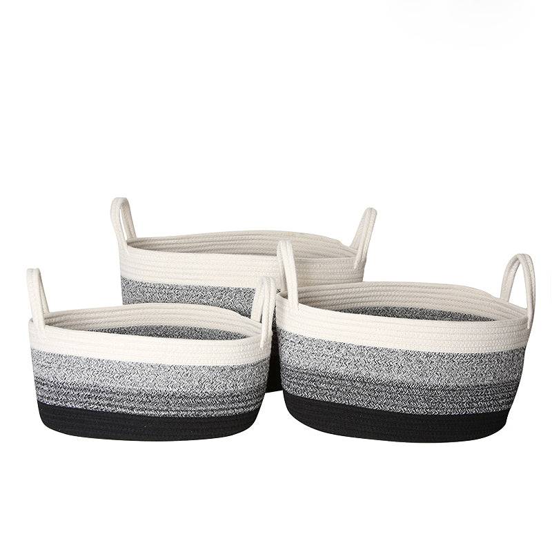 Set Of 3 Baskets Fb-F1902A+B+C -  Baskets - ebarza Furniture UAE | Shop Modern Furniture in Abu Dhabi & Dubai - مفروشات ايبازرا في الامارات | تسوق اثاث عصري وديكورات مميزة في دبي وابوظبي
