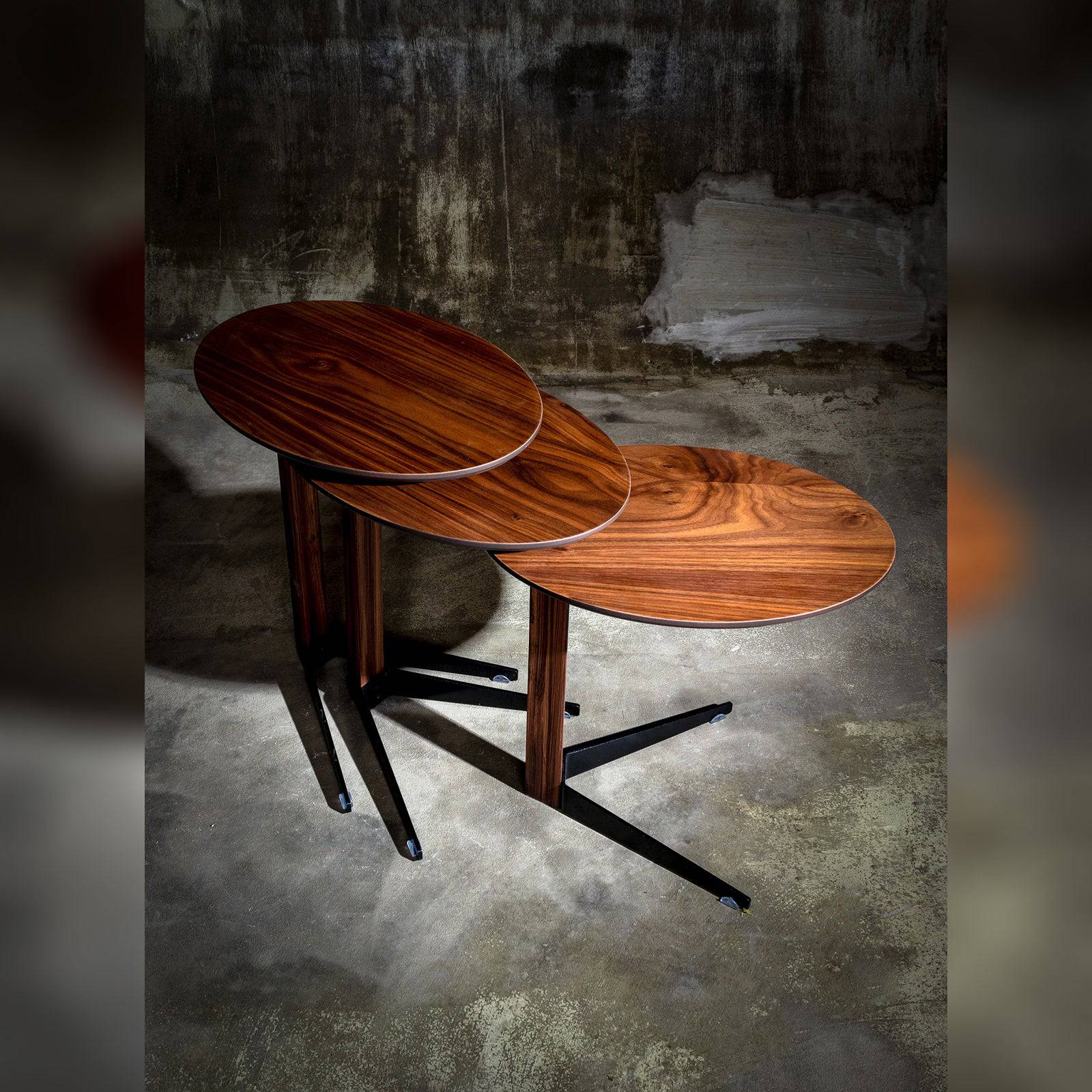 Set Of 3 Case Service Tables -  Side Tables - ebarza Furniture UAE | Shop Modern Furniture in Abu Dhabi & Dubai - مفروشات ايبازرا في الامارات | تسوق اثاث عصري وديكورات مميزة في دبي وابوظبي
