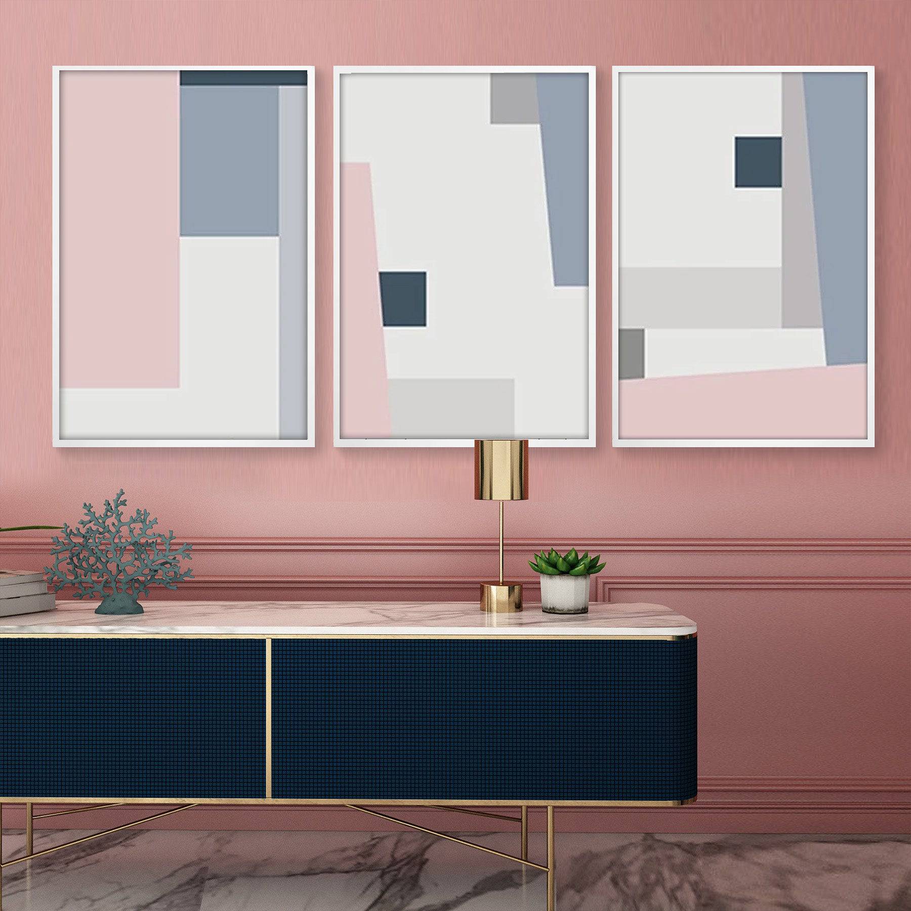 Set Of 3 Framed Graphic Art Print  Soapr0014 -  Paintings - ebarza Furniture UAE | Shop Modern Furniture in Abu Dhabi & Dubai - مفروشات ايبازرا في الامارات | تسوق اثاث عصري وديكورات مميزة في دبي وابوظبي