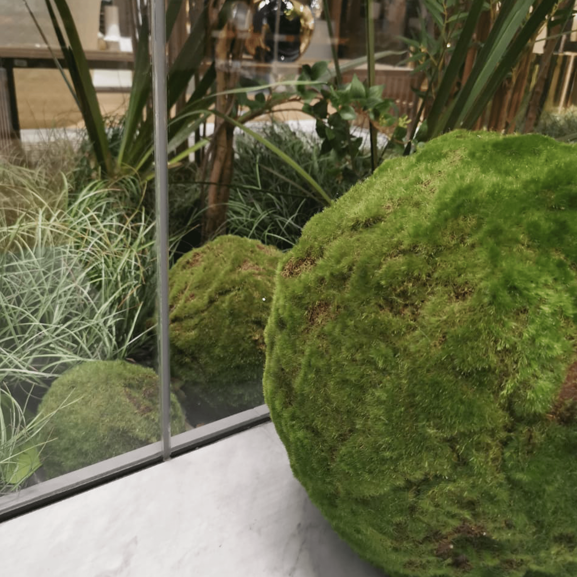 Set Of 3 Handmade Decorative Artificial Plant N37820-C004-Gr -  Plants - ebarza Furniture UAE | Shop Modern Furniture in Abu Dhabi & Dubai - مفروشات ايبازرا في الامارات | تسوق اثاث عصري وديكورات مميزة في دبي وابوظبي
