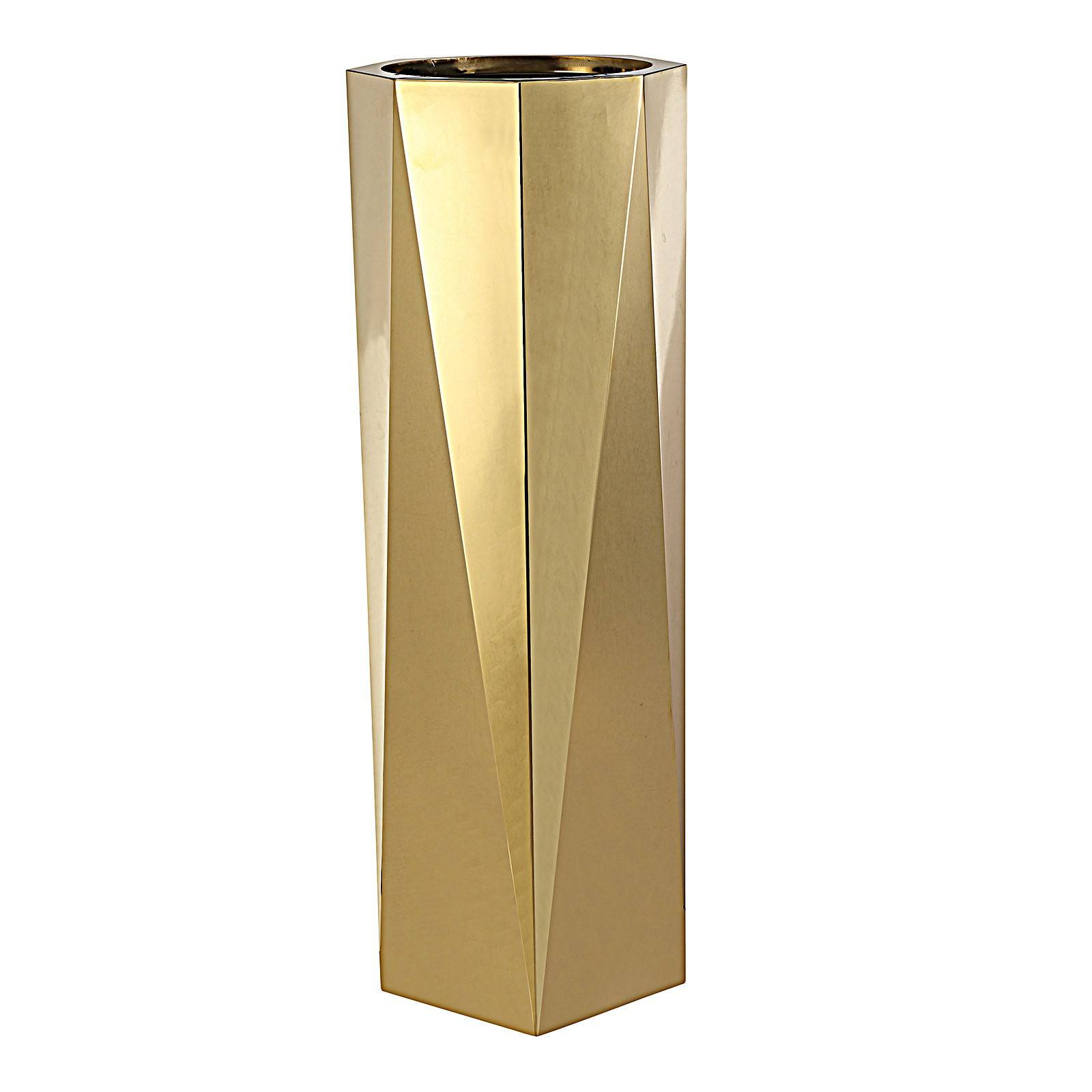 Display Item - Set Of 3 Large Stainless Steel Planter Box Jks094-95-96 Tg-P01-G-Nakheel -  DISPLAY ITEM - ebarza Furniture UAE | Shop Modern Furniture in Abu Dhabi & Dubai - مفروشات ايبازرا في الامارات | تسوق اثاث عصري وديكورات مميزة في دبي وابوظبي