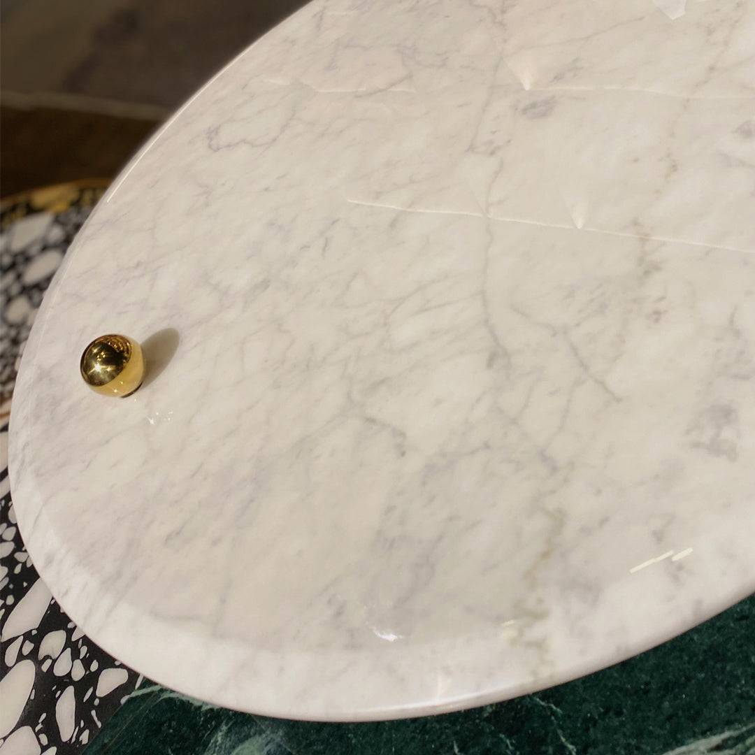 Set Of 3 Natural Marble Center Table Tg-631 -  Coffee Tables - ebarza Furniture UAE | Shop Modern Furniture in Abu Dhabi & Dubai - مفروشات ايبازرا في الامارات | تسوق اثاث عصري وديكورات مميزة في دبي وابوظبي