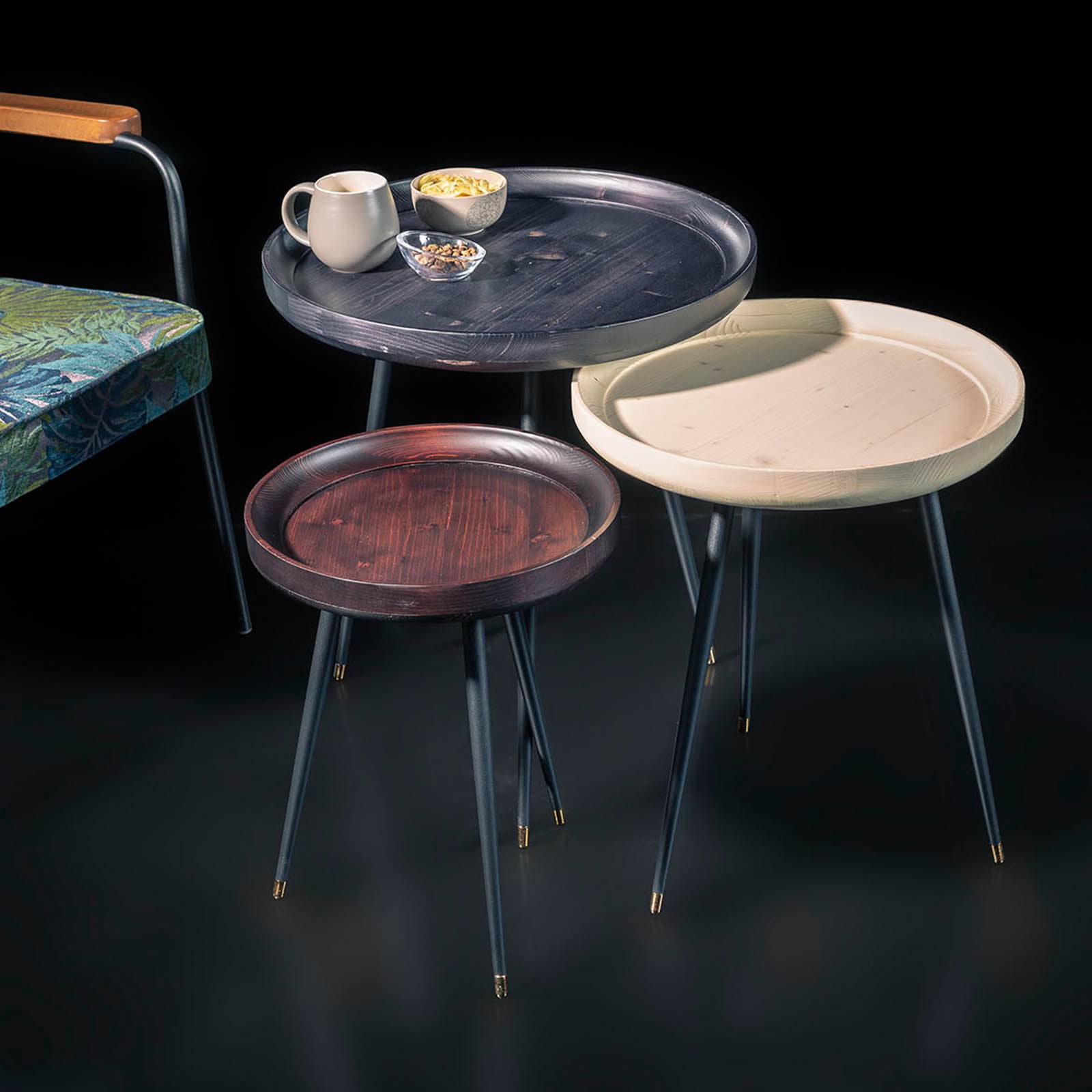 Set Of 3 Spring Service Tables -  Side Tables - ebarza Furniture UAE | Shop Modern Furniture in Abu Dhabi & Dubai - مفروشات ايبازرا في الامارات | تسوق اثاث عصري وديكورات مميزة في دبي وابوظبي