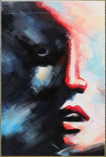 Shade Hand Painted Art Painting With Frame 90X130 Cm Soap177 -  Paintings - ebarza Furniture UAE | Shop Modern Furniture in Abu Dhabi & Dubai - مفروشات ايبازرا في الامارات | تسوق اثاث عصري وديكورات مميزة في دبي وابوظبي