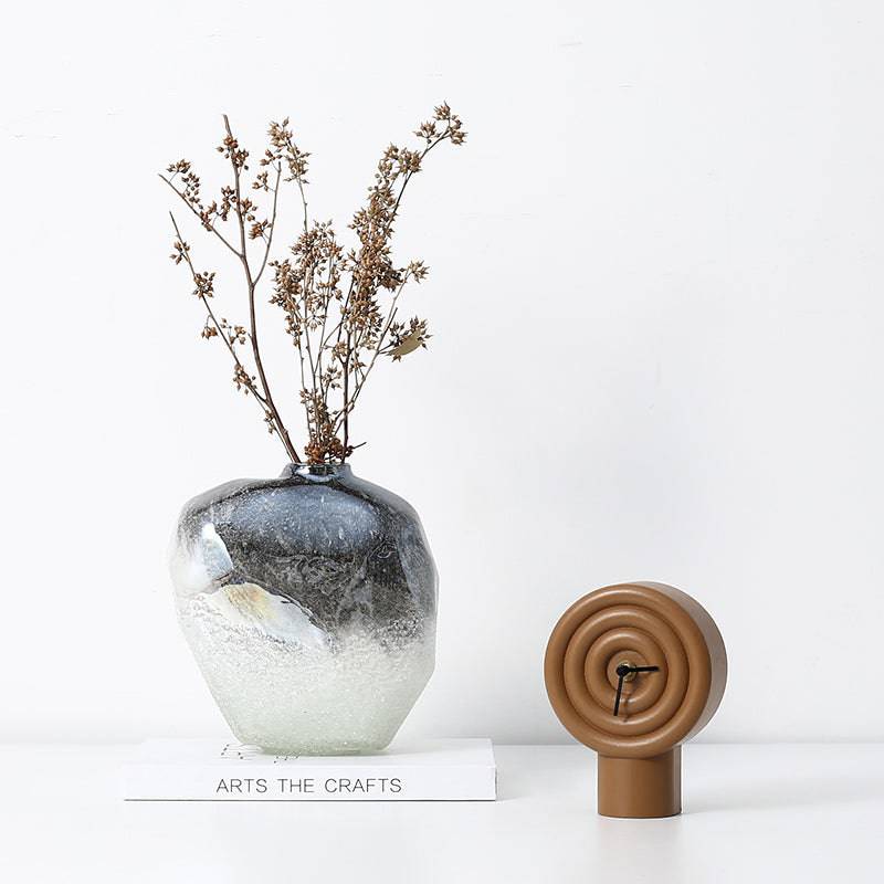 Shaped Silver Bottle High B Fb-Zs2119B -  Vases - ebarza Furniture UAE | Shop Modern Furniture in Abu Dhabi & Dubai - مفروشات ايبازرا في الامارات | تسوق اثاث عصري وديكورات مميزة في دبي وابوظبي