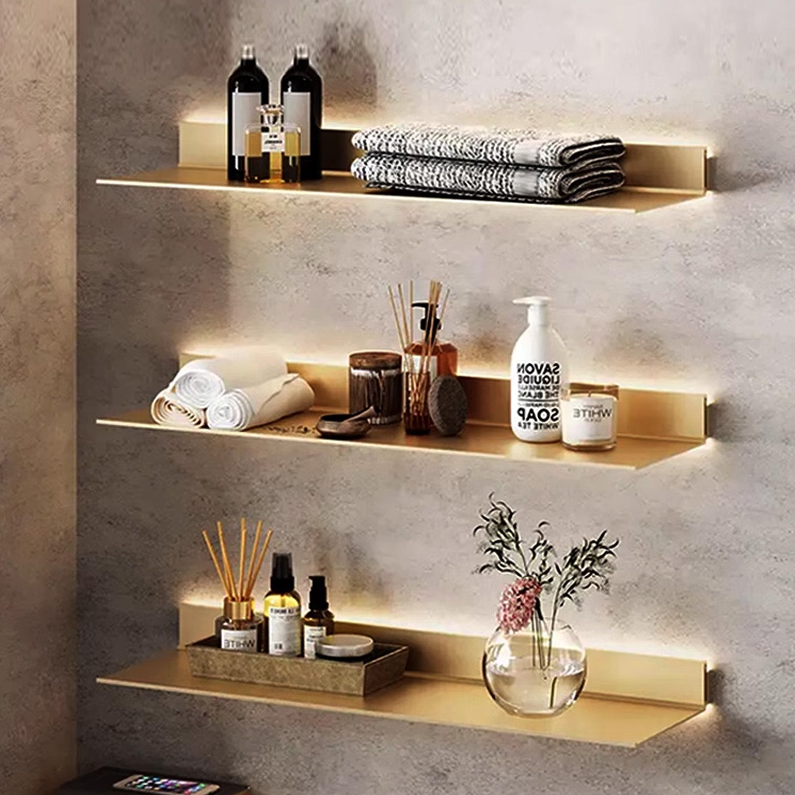 LED Aluminum Panel Light CH4-LT048-1.5cm-Brush Bronze Gold-With Plug-4000K -  Wall Lamps - ebarza Furniture UAE | Shop Modern Furniture in Abu Dhabi & Dubai - مفروشات ايبازرا في الامارات | تسوق اثاث عصري وديكورات مميزة في دبي وابوظبي