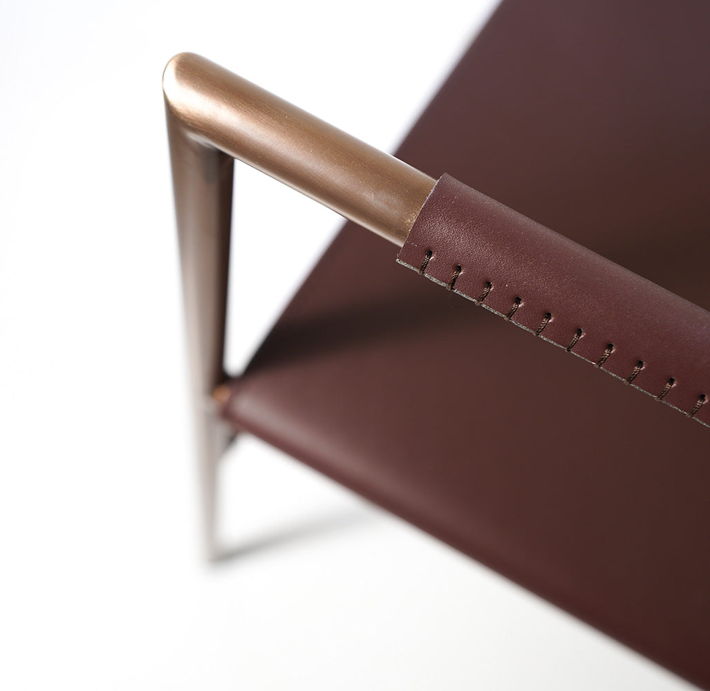 Sicily Lounge Chair MLL-A95-Brown Light Gray -  Lounge Chairs - ebarza Furniture UAE | Shop Modern Furniture in Abu Dhabi & Dubai - مفروشات ايبازرا في الامارات | تسوق اثاث عصري وديكورات مميزة في دبي وابوظبي