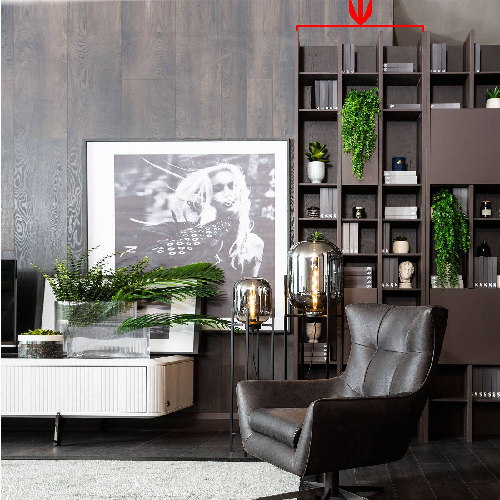 Siena Wall Shelving Unit Seina-S90 -  Shelves - ebarza Furniture UAE | Shop Modern Furniture in Abu Dhabi & Dubai - مفروشات ايبازرا في الامارات | تسوق اثاث عصري وديكورات مميزة في دبي وابوظبي