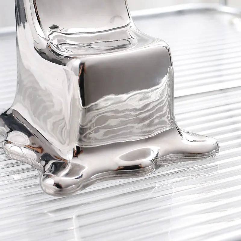 Silver Ceramic Chair Sculpture Fd-D22036 -  Home Decor Figurines - ebarza Furniture UAE | Shop Modern Furniture in Abu Dhabi & Dubai - مفروشات ايبازرا في الامارات | تسوق اثاث عصري وديكورات مميزة في دبي وابوظبي