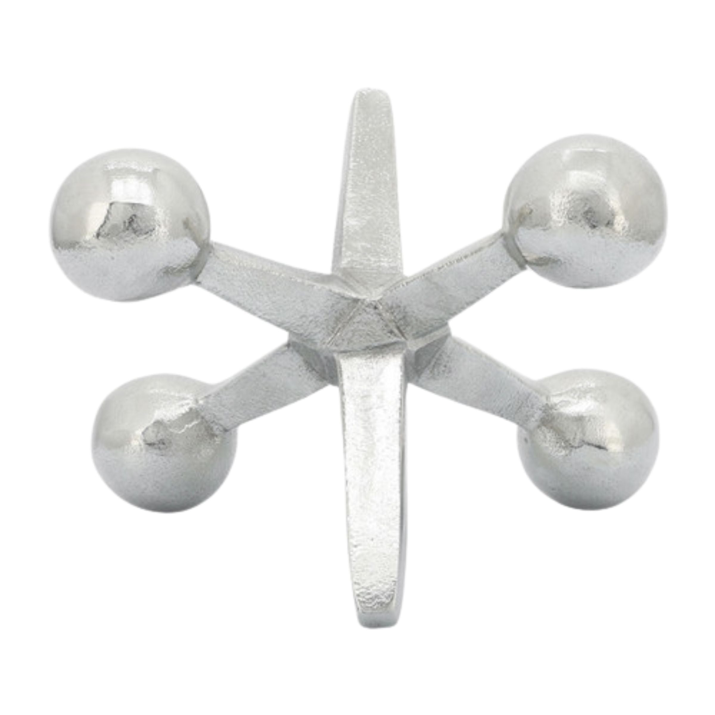 Silver Metal Jacks Decor 12860-06 -  Home Decor Figurines - ebarza Furniture UAE | Shop Modern Furniture in Abu Dhabi & Dubai - مفروشات ايبازرا في الامارات | تسوق اثاث عصري وديكورات مميزة في دبي وابوظبي