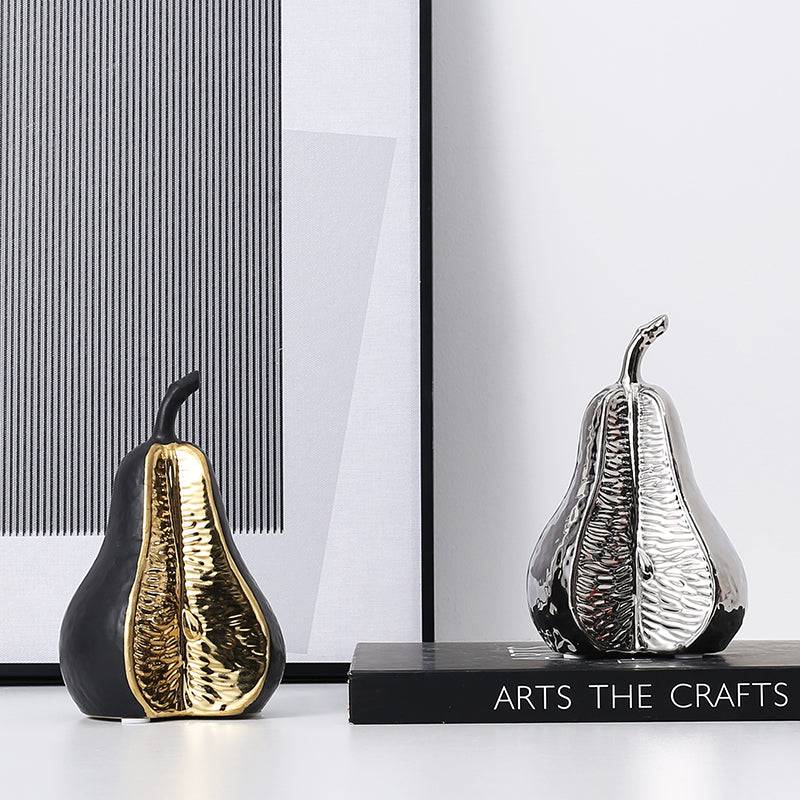 Silver Orange Ornament -A Fa-D21087A -  Home Decor Figurines - ebarza Furniture UAE | Shop Modern Furniture in Abu Dhabi & Dubai - مفروشات ايبازرا في الامارات | تسوق اثاث عصري وديكورات مميزة في دبي وابوظبي