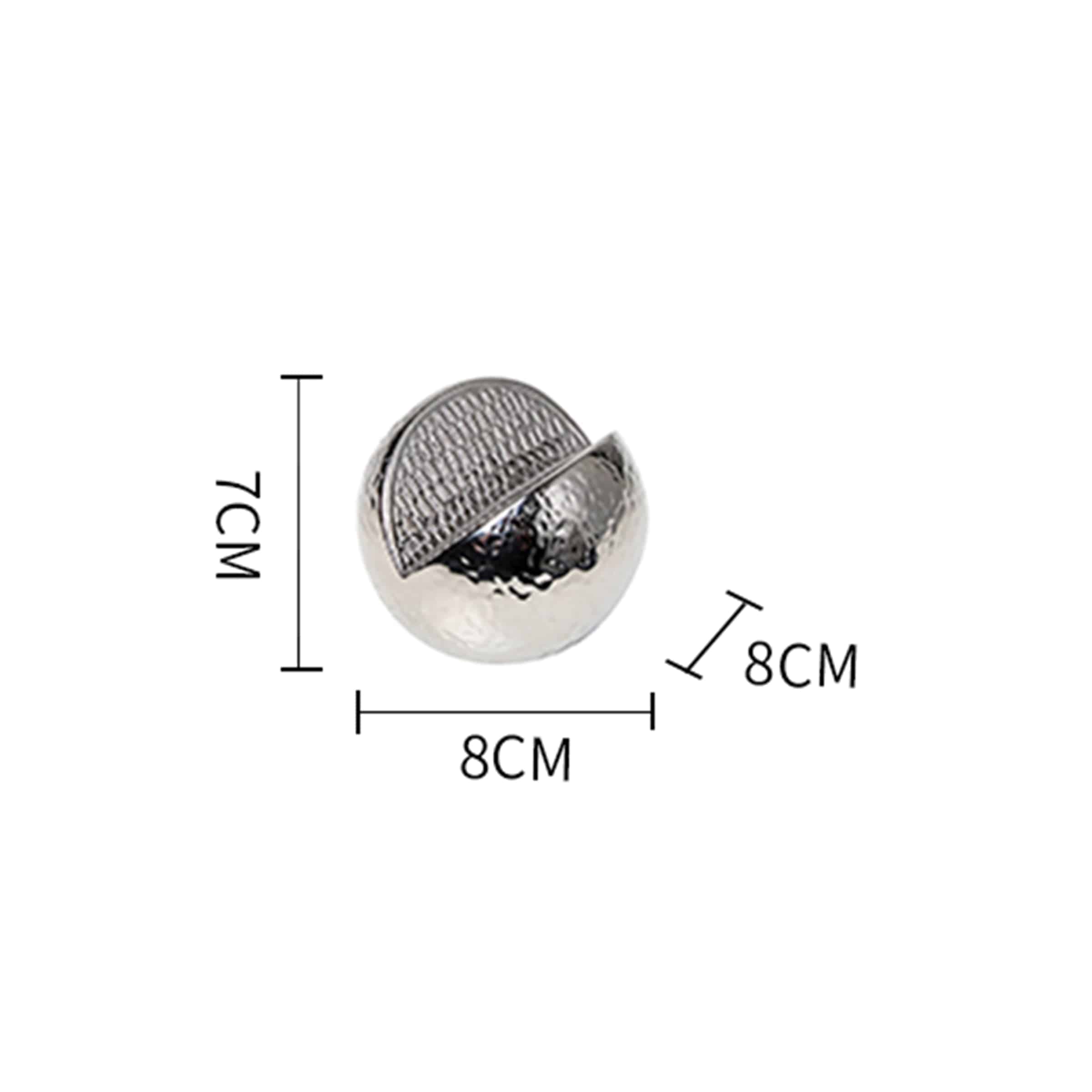 Silver Orange Ornament -A Fa-D21087A -  Home Decor Figurines - ebarza Furniture UAE | Shop Modern Furniture in Abu Dhabi & Dubai - مفروشات ايبازرا في الامارات | تسوق اثاث عصري وديكورات مميزة في دبي وابوظبي