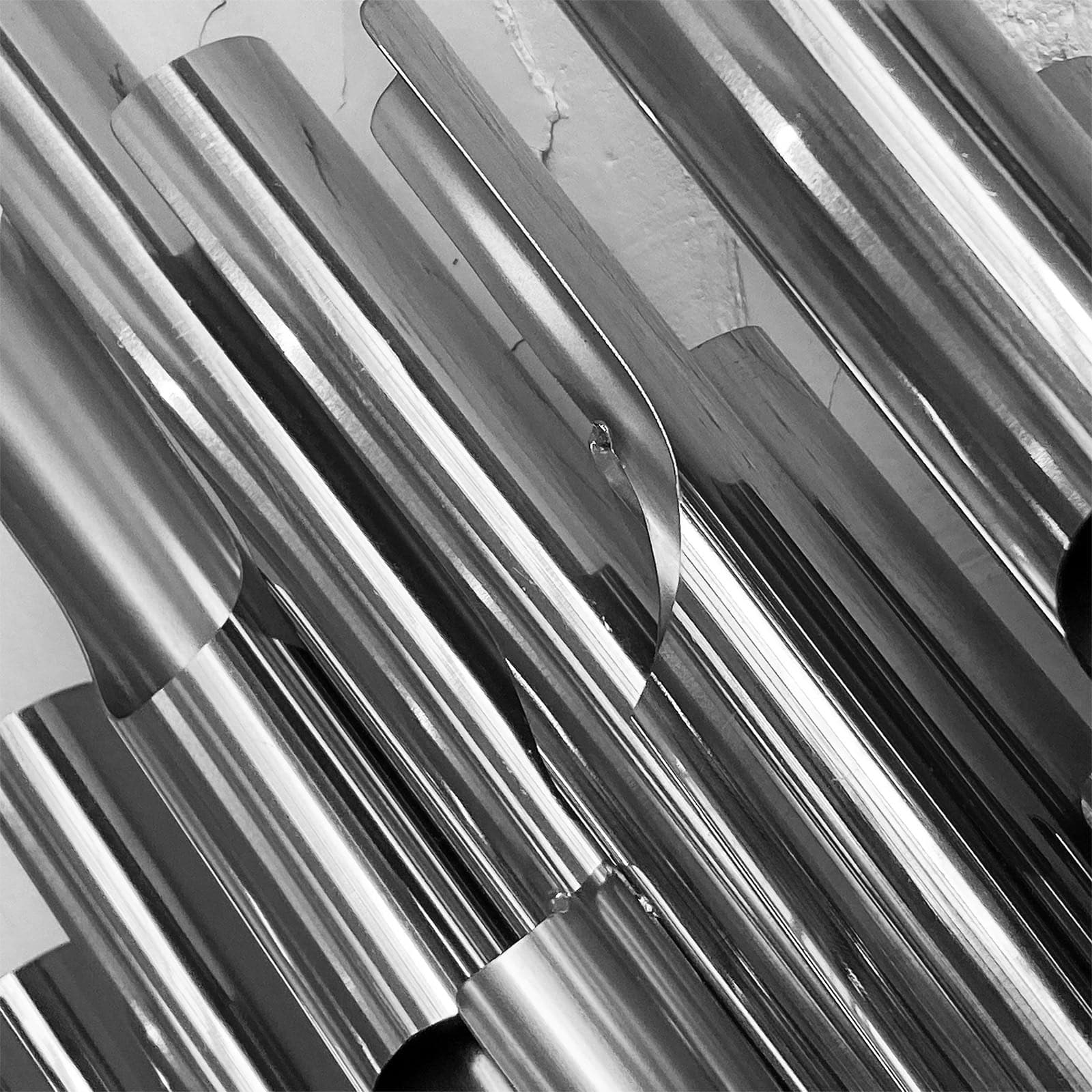 Silver Tubes Handcrafted Stainless Steel Artwork Bg2020012 -  Artwork - ebarza Furniture UAE | Shop Modern Furniture in Abu Dhabi & Dubai - مفروشات ايبازرا في الامارات | تسوق اثاث عصري وديكورات مميزة في دبي وابوظبي
