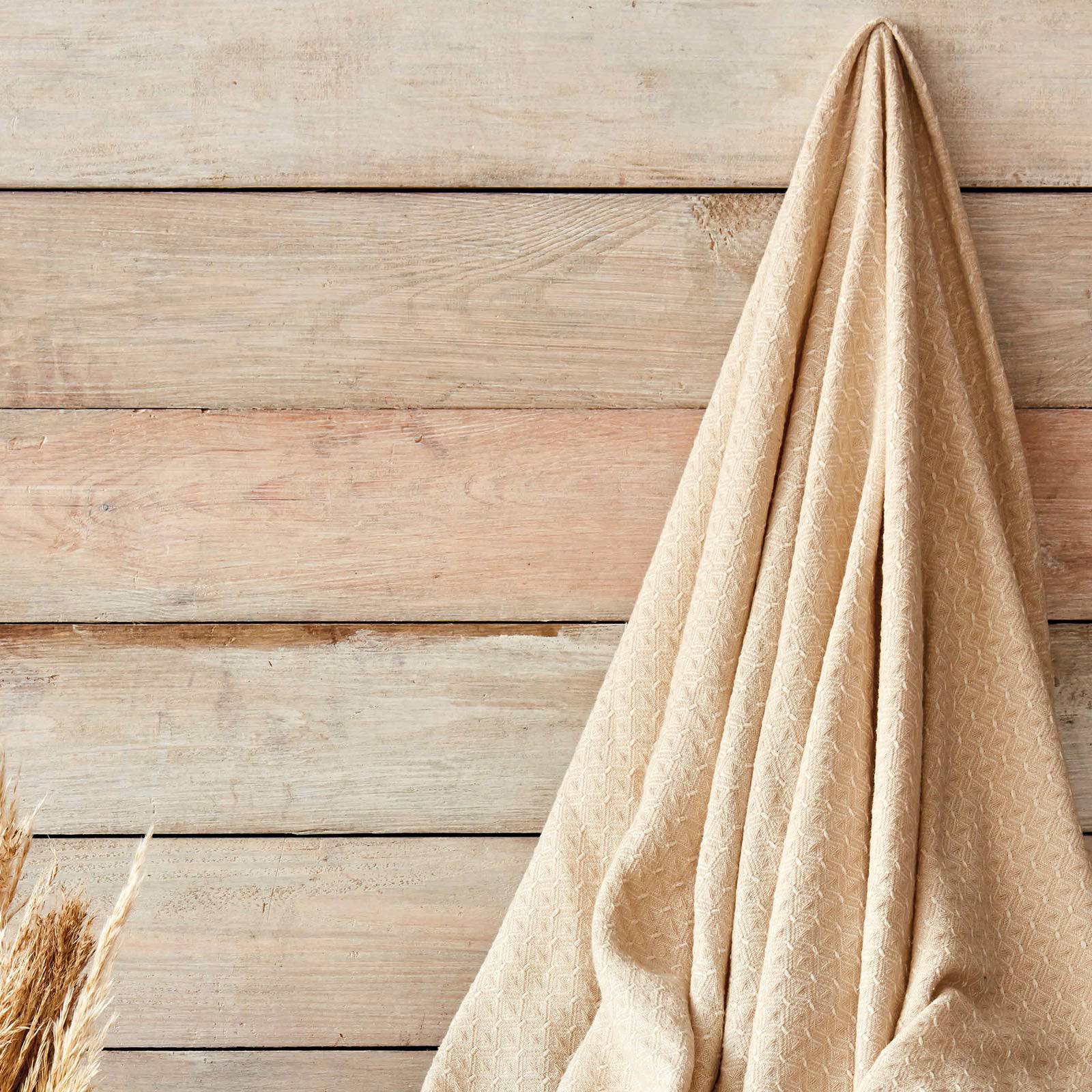 Silvio Gold Double Cotton Pique  200.16.01.0203 -  Blankets - ebarza Furniture UAE | Shop Modern Furniture in Abu Dhabi & Dubai - مفروشات ايبازرا في الامارات | تسوق اثاث عصري وديكورات مميزة في دبي وابوظبي