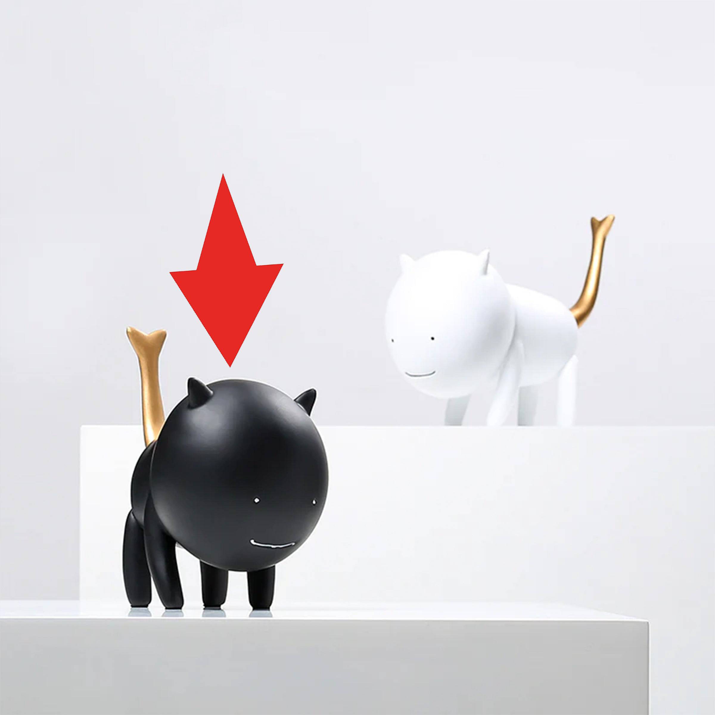 Simulation Cat Black Fc-Sz22008B -  Home Decor Figurines - ebarza Furniture UAE | Shop Modern Furniture in Abu Dhabi & Dubai - مفروشات ايبازرا في الامارات | تسوق اثاث عصري وديكورات مميزة في دبي وابوظبي