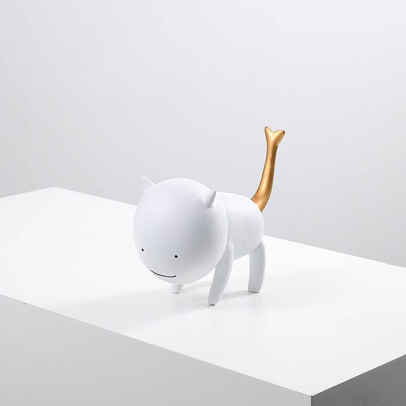 Simulation Cat White Fc-Sz22008A -  Home Decor Figurines - ebarza Furniture UAE | Shop Modern Furniture in Abu Dhabi & Dubai - مفروشات ايبازرا في الامارات | تسوق اثاث عصري وديكورات مميزة في دبي وابوظبي