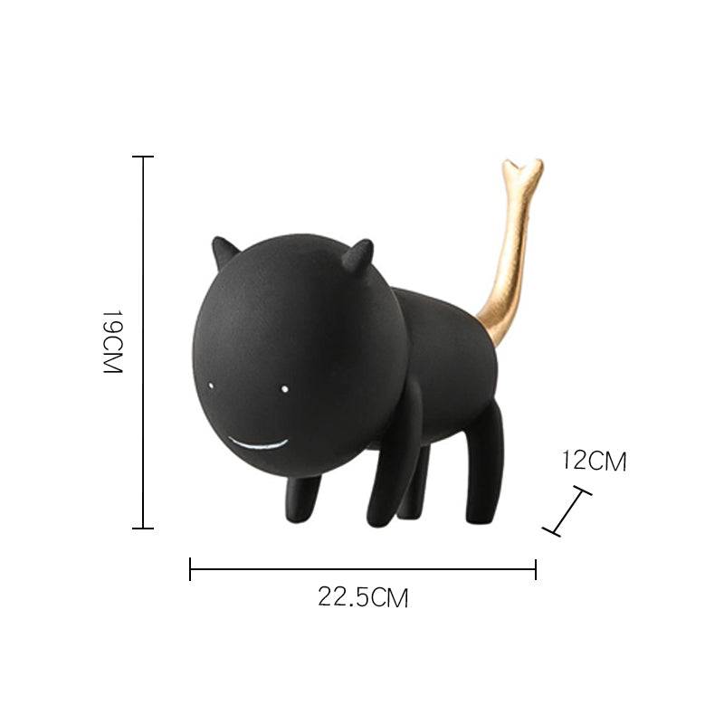Simulation Cat White Fc-Sz22008A -  Home Decor Figurines - ebarza Furniture UAE | Shop Modern Furniture in Abu Dhabi & Dubai - مفروشات ايبازرا في الامارات | تسوق اثاث عصري وديكورات مميزة في دبي وابوظبي