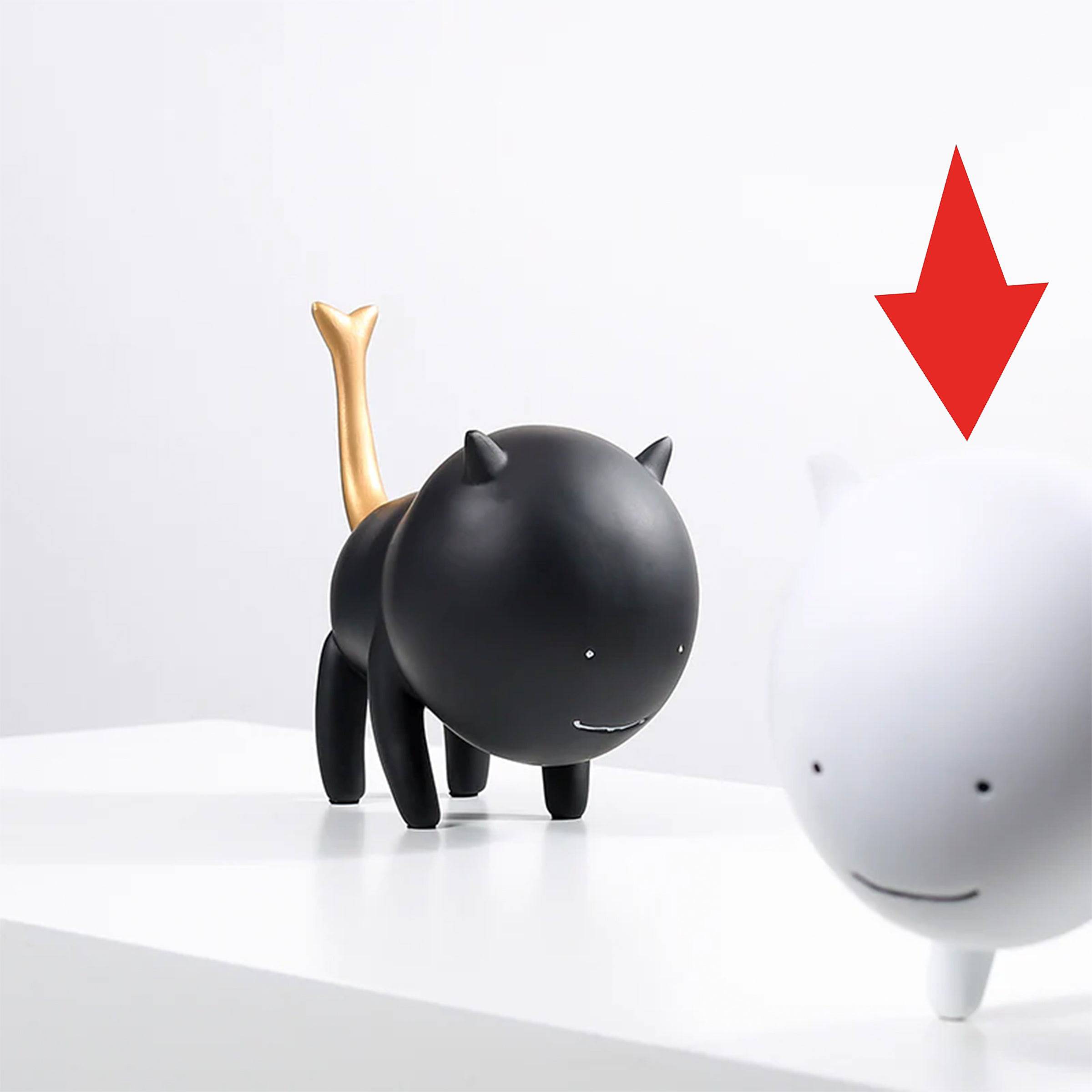 Simulation Cat White Fc-Sz22008A -  Home Decor Figurines - ebarza Furniture UAE | Shop Modern Furniture in Abu Dhabi & Dubai - مفروشات ايبازرا في الامارات | تسوق اثاث عصري وديكورات مميزة في دبي وابوظبي