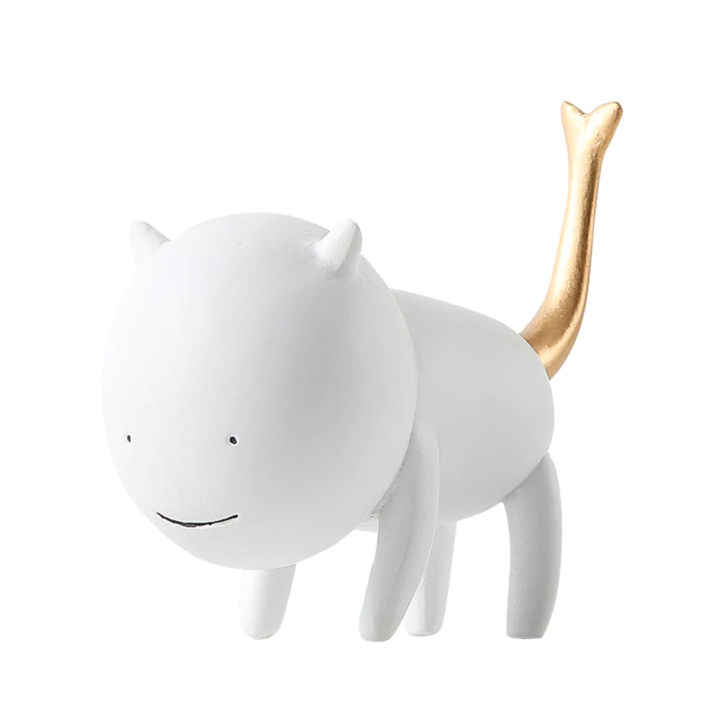 Simulation Cat White Fc-Sz22008A -  Home Decor Figurines - ebarza Furniture UAE | Shop Modern Furniture in Abu Dhabi & Dubai - مفروشات ايبازرا في الامارات | تسوق اثاث عصري وديكورات مميزة في دبي وابوظبي