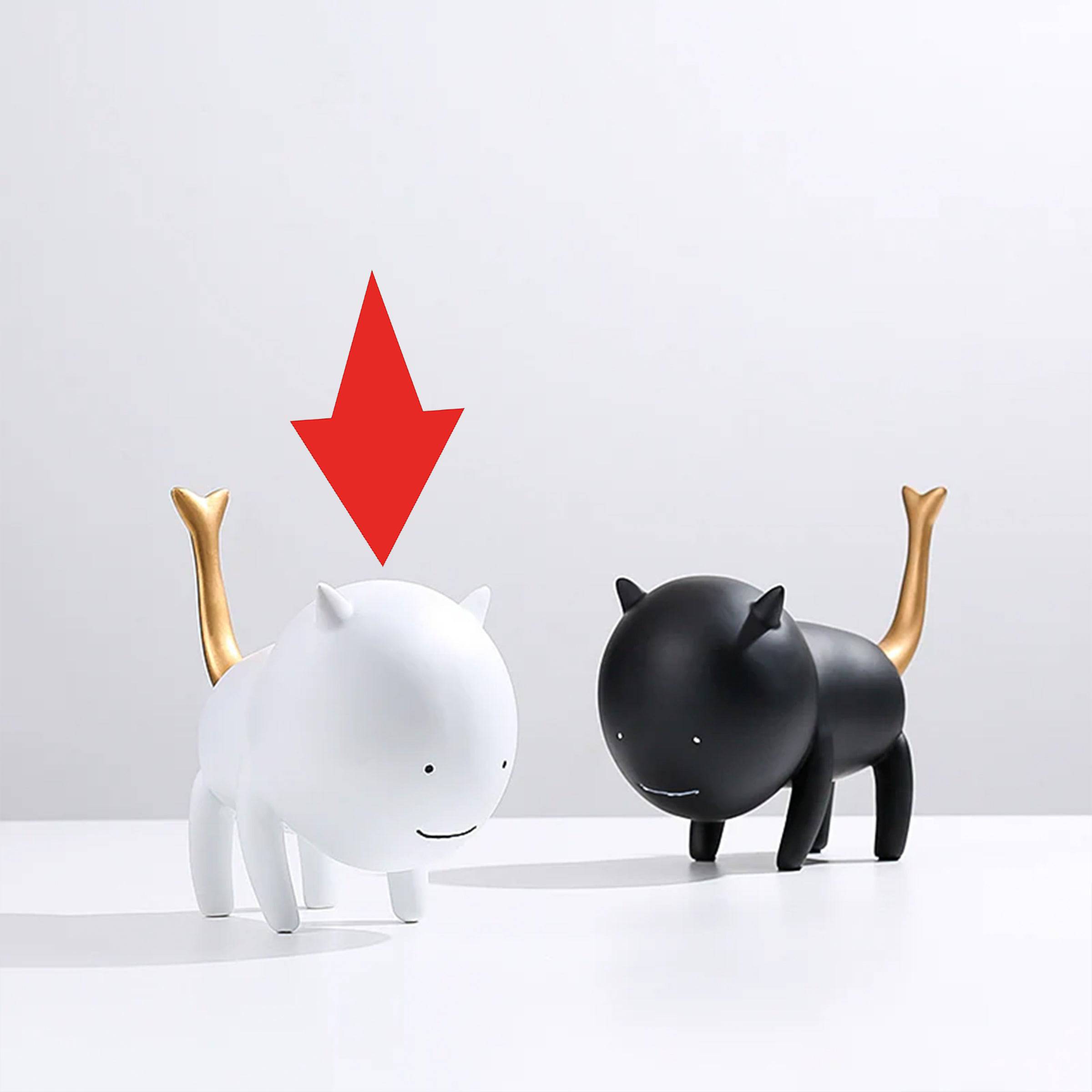 Simulation Cat White Fc-Sz22008A -  Home Decor Figurines - ebarza Furniture UAE | Shop Modern Furniture in Abu Dhabi & Dubai - مفروشات ايبازرا في الامارات | تسوق اثاث عصري وديكورات مميزة في دبي وابوظبي