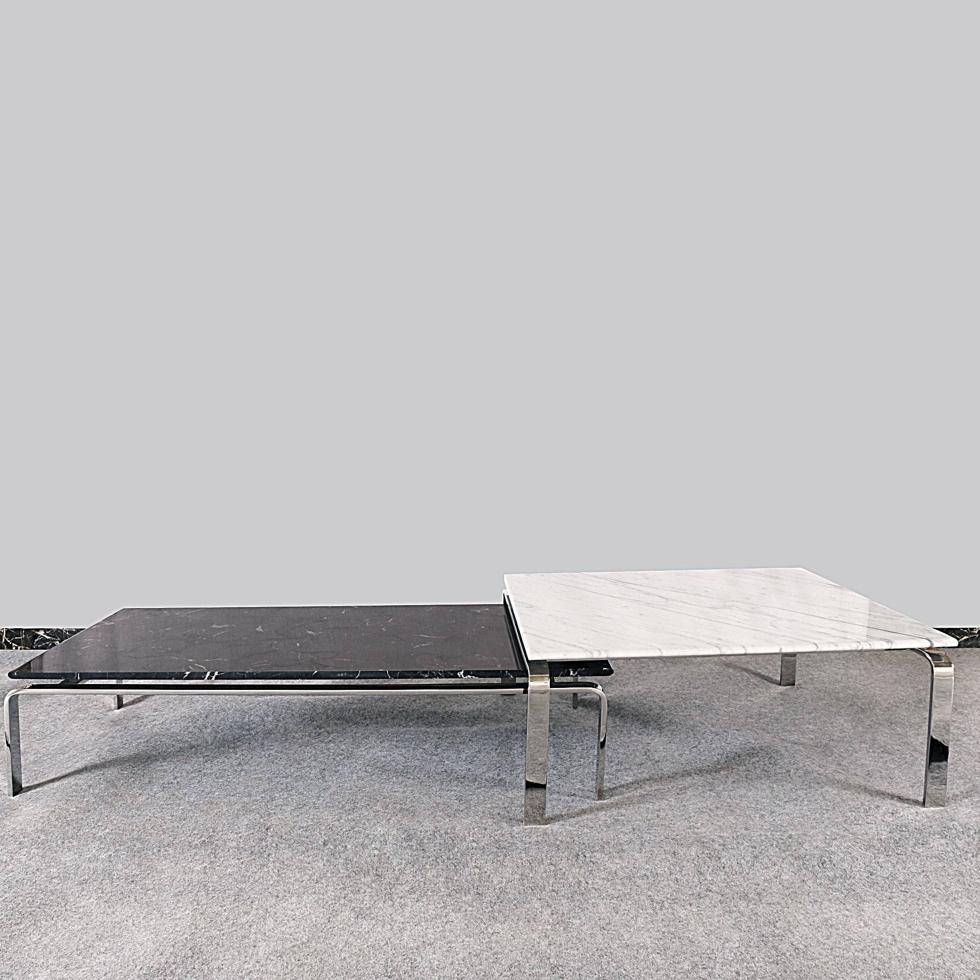 Slim Set Of 2 Natural Marble Table 274Ct+274St -  Side Tables - ebarza Furniture UAE | Shop Modern Furniture in Abu Dhabi & Dubai - مفروشات ايبازرا في الامارات | تسوق اثاث عصري وديكورات مميزة في دبي وابوظبي