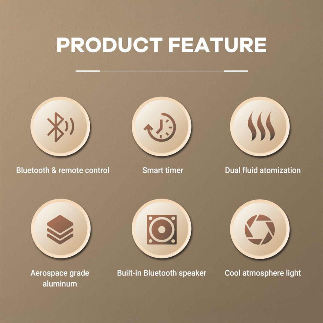 Smart Aroma Diffuser + Speaker by ebarza [Range 300m³] MLK-AS24 -  Smart Diffusers - ebarza Furniture UAE | Shop Modern Furniture in Abu Dhabi & Dubai - مفروشات ايبازرا في الامارات | تسوق اثاث عصري وديكورات مميزة في دبي وابوظبي