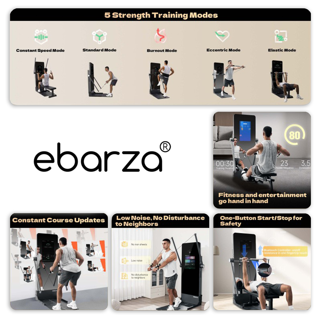 Smart Home Gym - Intelligent Training Mirror Platform -  Mirrors - ebarza Furniture UAE | Shop Modern Furniture in Abu Dhabi & Dubai - مفروشات ايبازرا في الامارات | تسوق اثاث عصري وديكورات مميزة في دبي وابوظبي