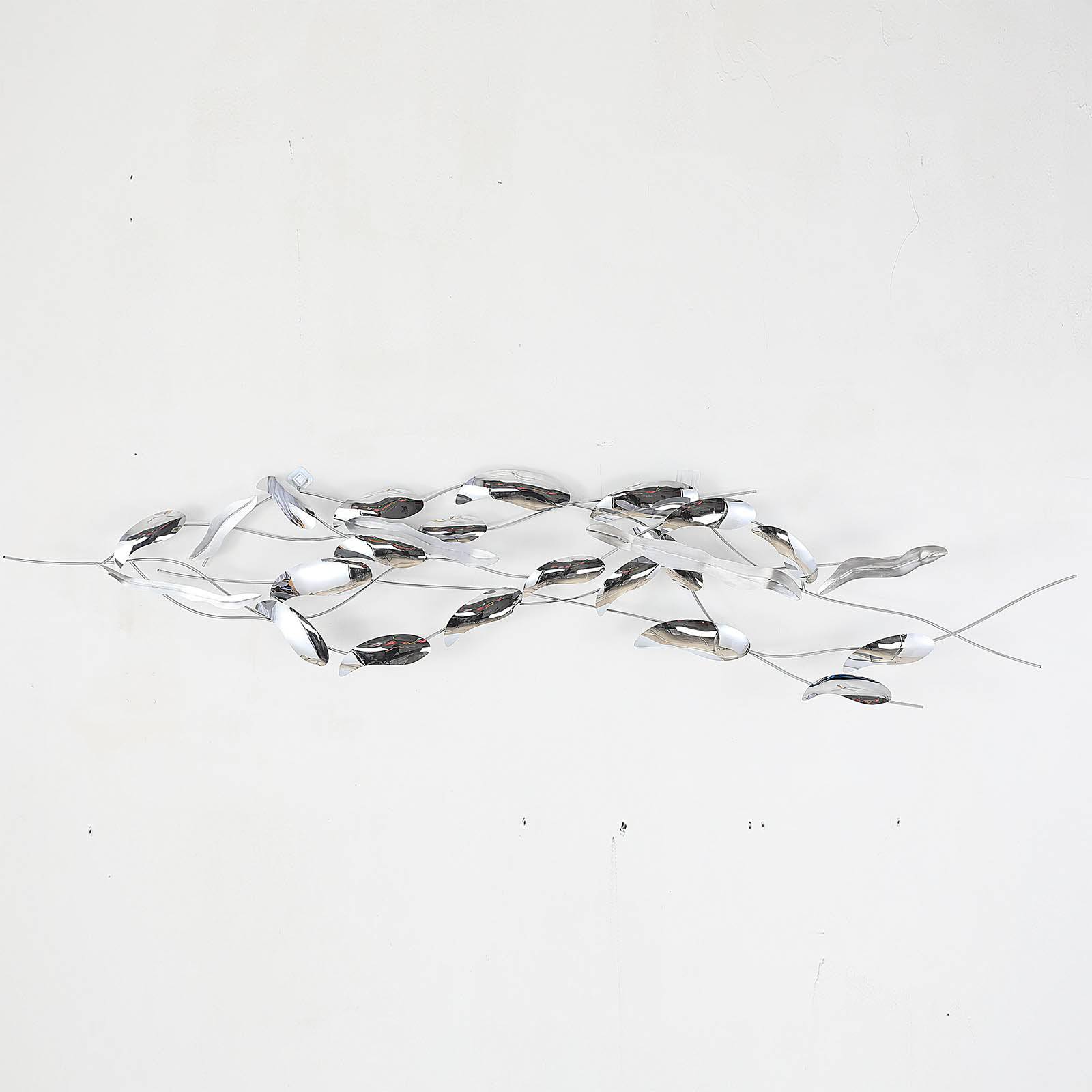 Soft Leaves Handcrafted Stainless Steel Artwork Z08022-C -  Artwork - ebarza Furniture UAE | Shop Modern Furniture in Abu Dhabi & Dubai - مفروشات ايبازرا في الامارات | تسوق اثاث عصري وديكورات مميزة في دبي وابوظبي